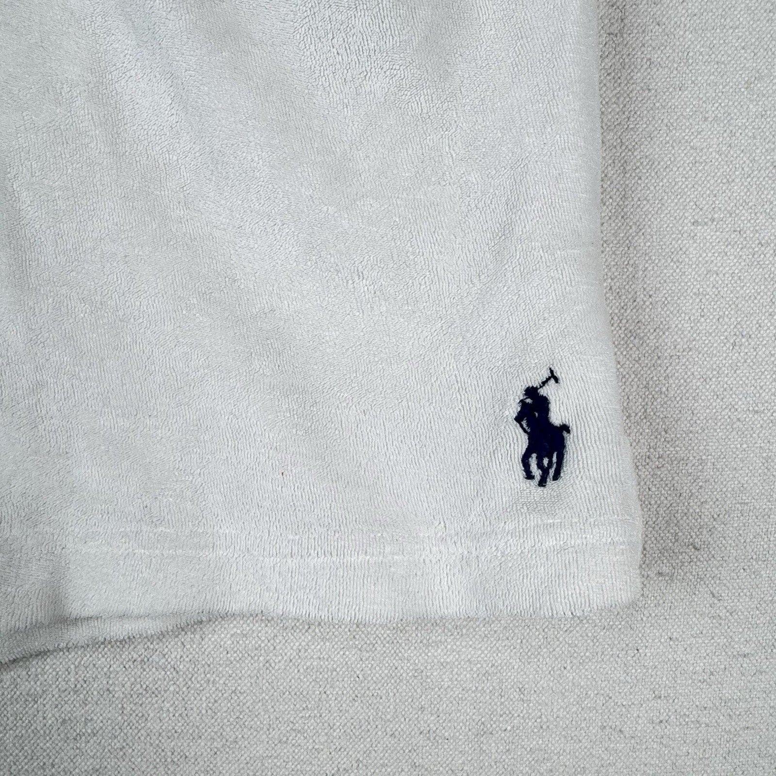 Polo Ralph Lauren Men’s L (34x6) White Terry Cloth Shorts Drawstring