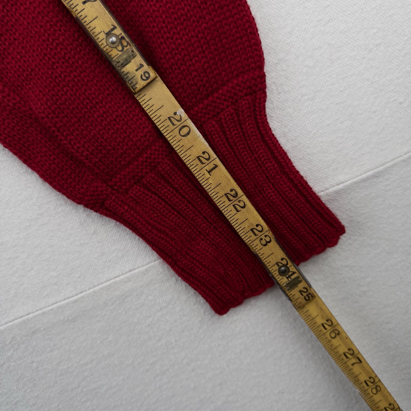 40’s Vintage Milwaukee Sporting Goods Wool V Neck Sweater Red 38