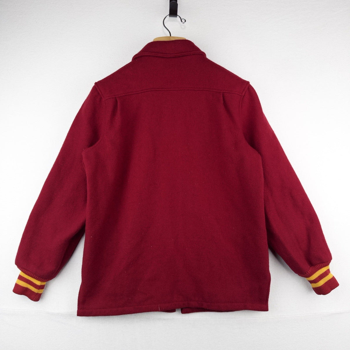 50’s Vtg Butwin Iowa State Varsity Letterman Jacket Womens 12 Burgundy Wool