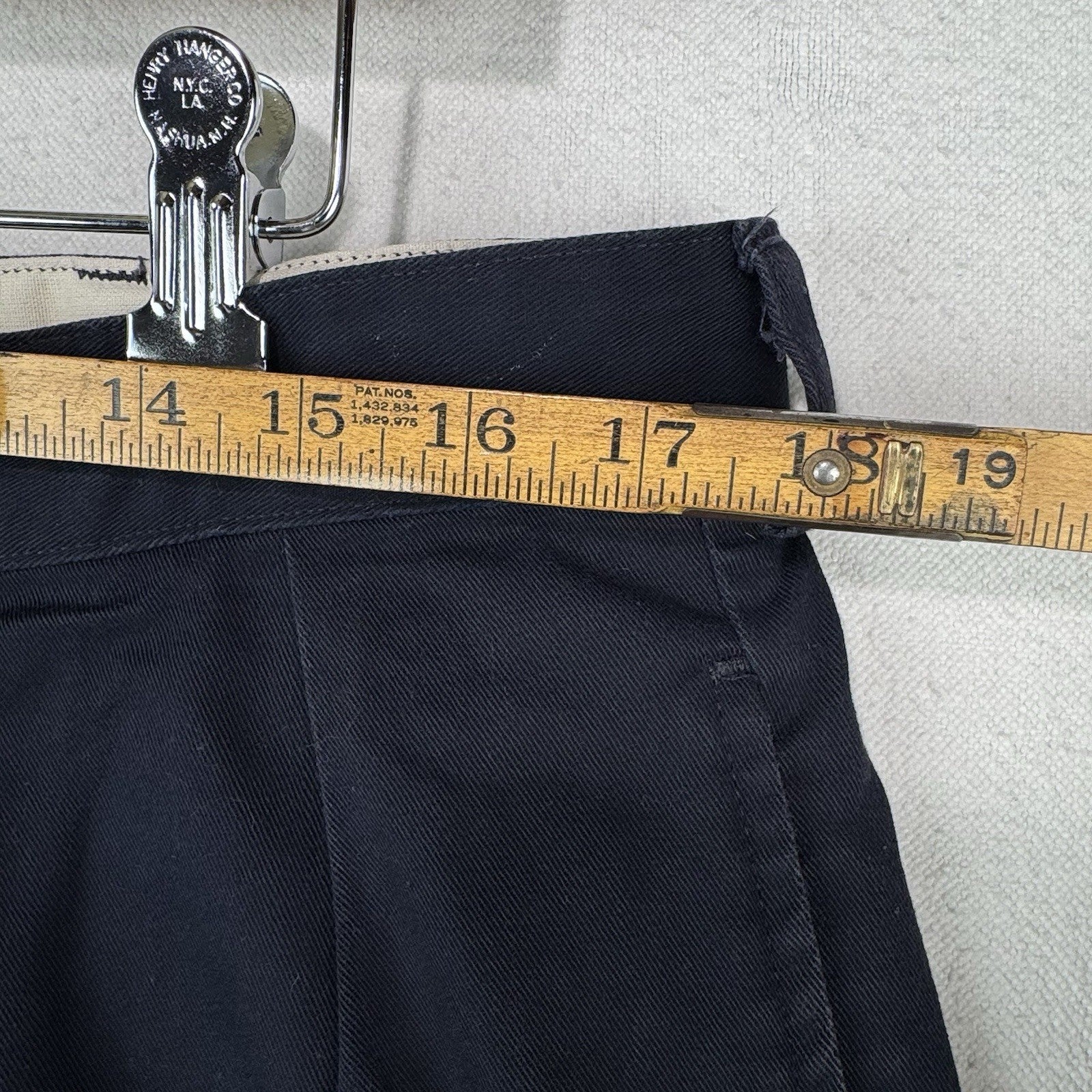 90’s Vtg Polo Ralph Lauren Men’s 36x5.5 Chino Shorts Blue Pleated *Read