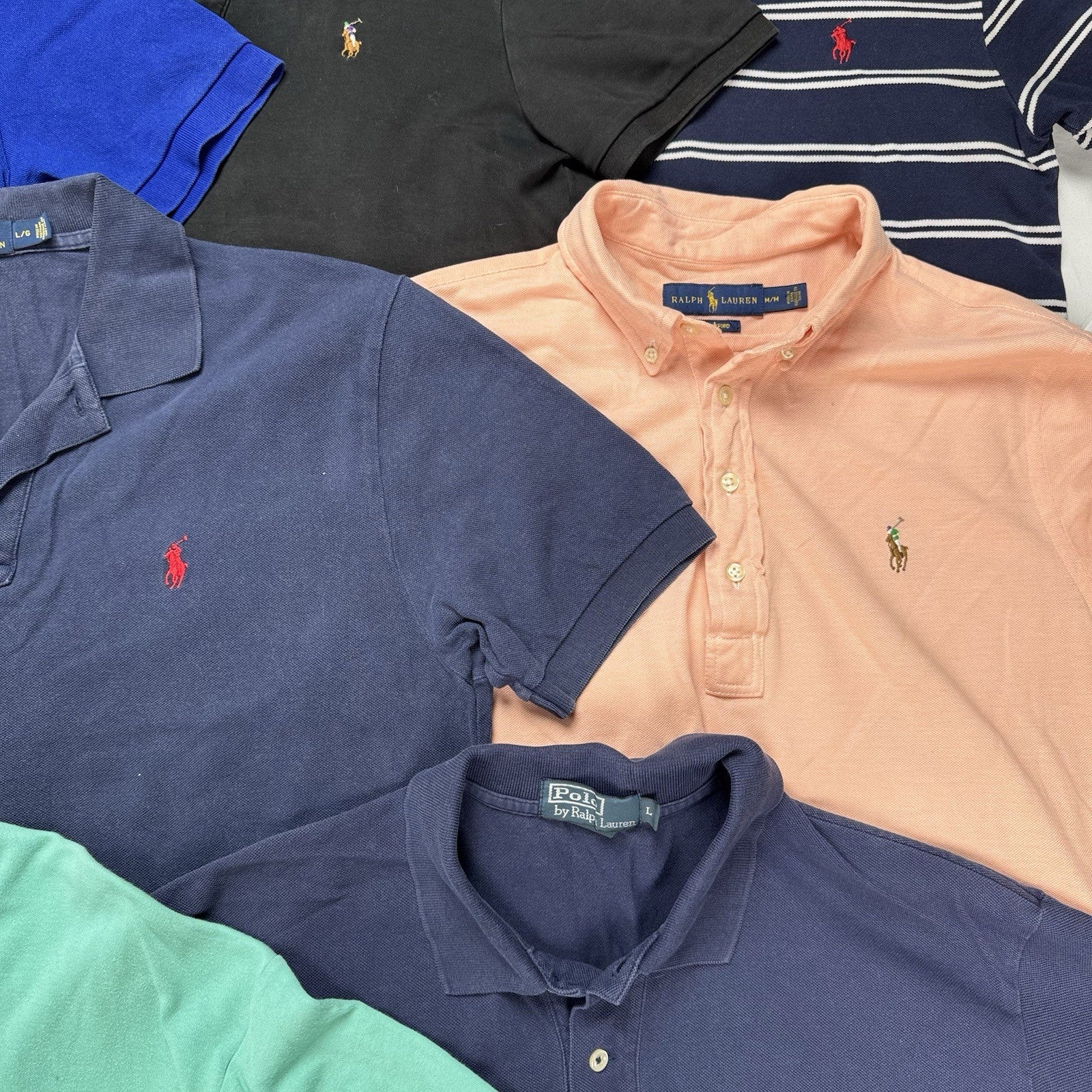 Lot of 11 Polo Ralph Lauren Short Sleeve Shirts Wholesale Box S,M,L