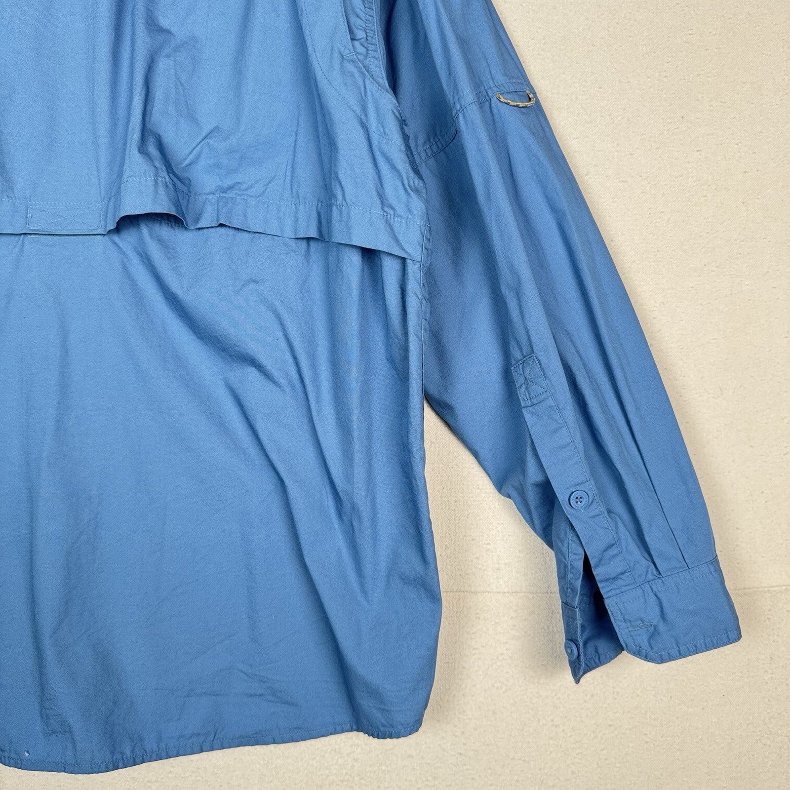 Vintage BMW Offroad Academy X Eddie Bauer Men’s L Blue Race Safari Shirt