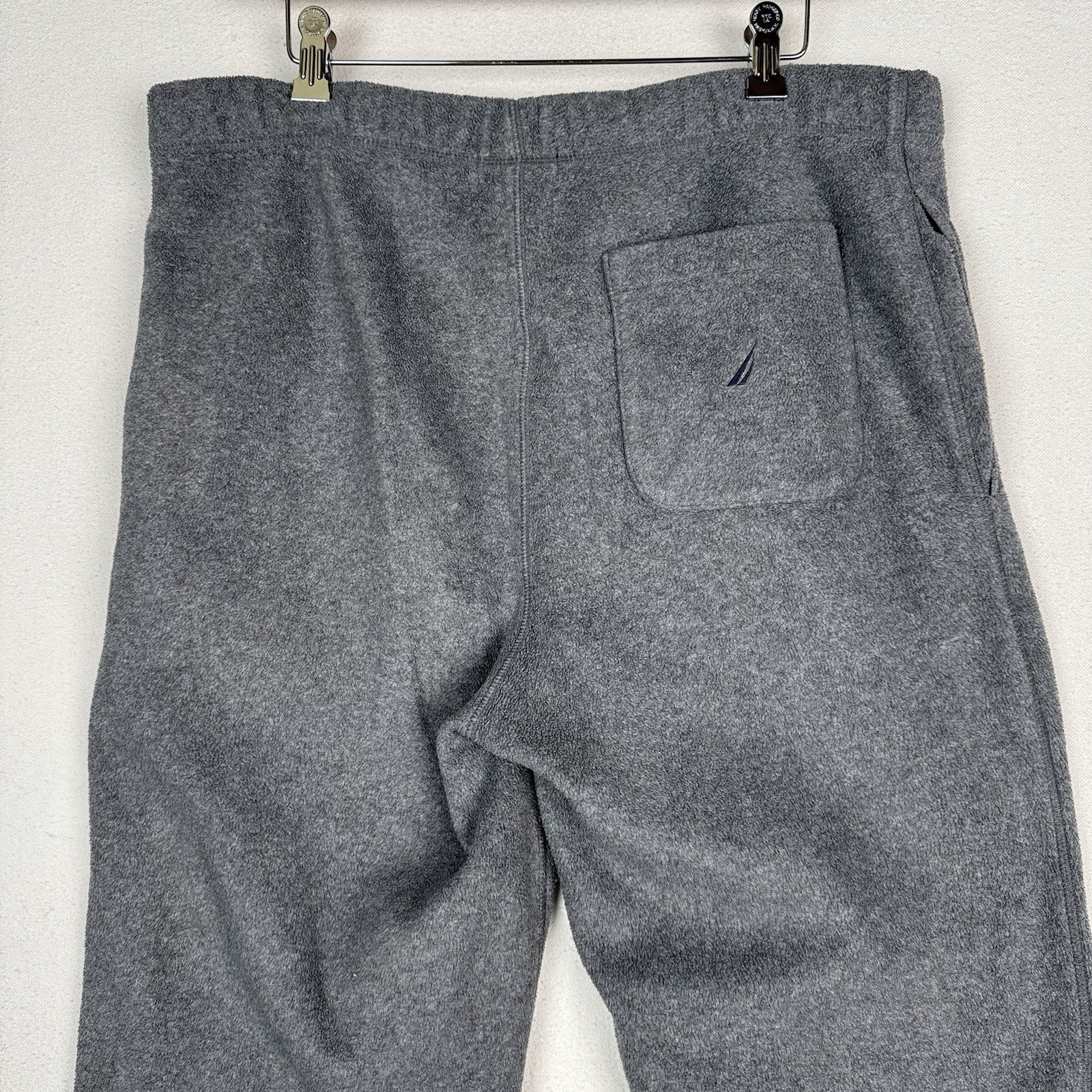 Nautica Men’s Fleece Sweatpants Gray Size Medium Pockets