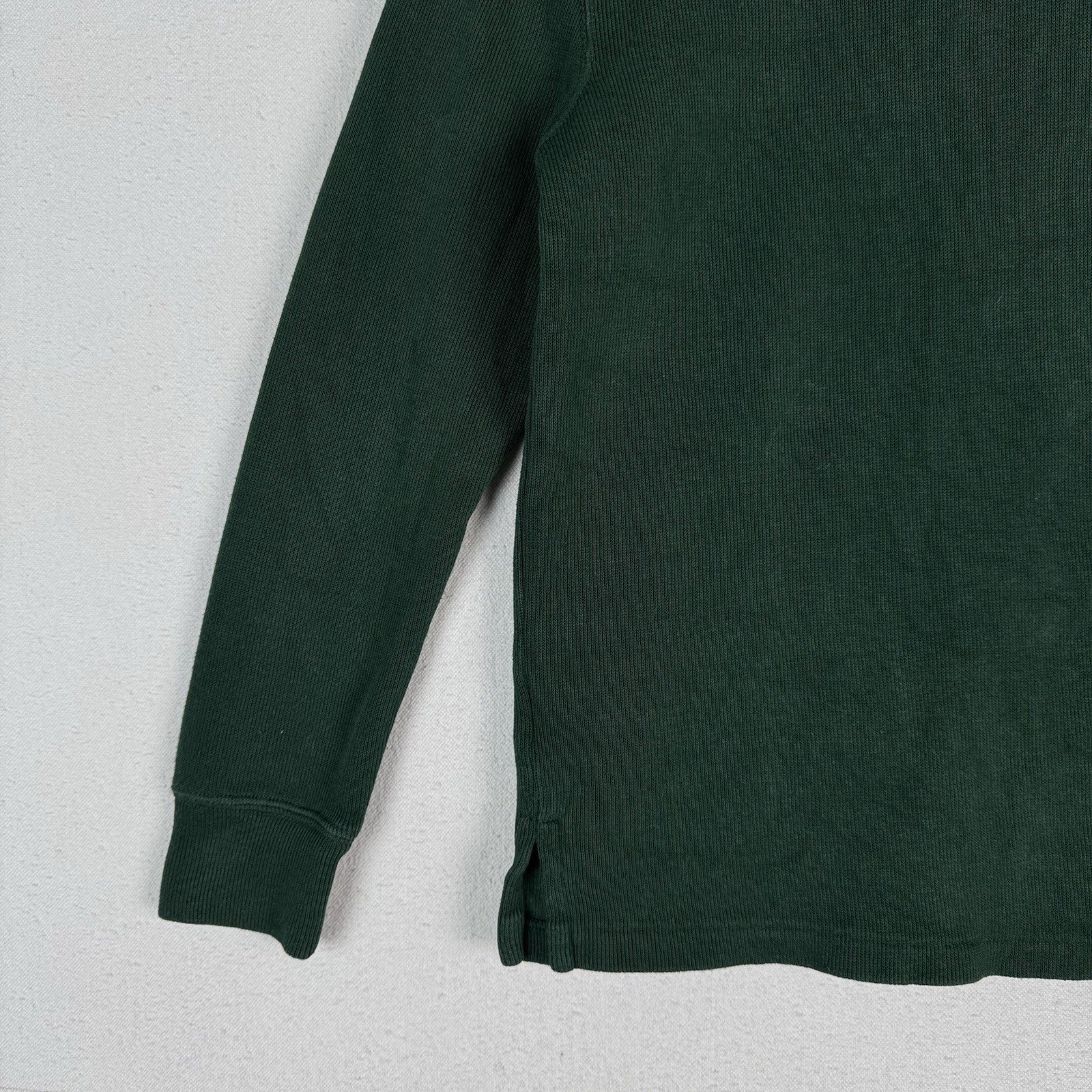 Polo Ralph Lauren Boys Quarter Zip Sweater Pullover Holiday Green Medium 10-12