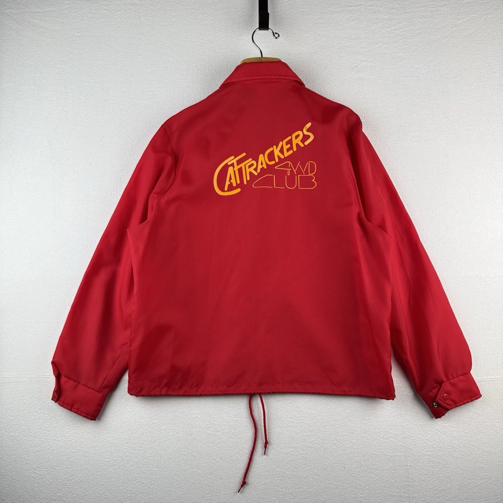 80’s Vintage CatTrackers 4WD Club Coach Light Jacket Red Men’s Large