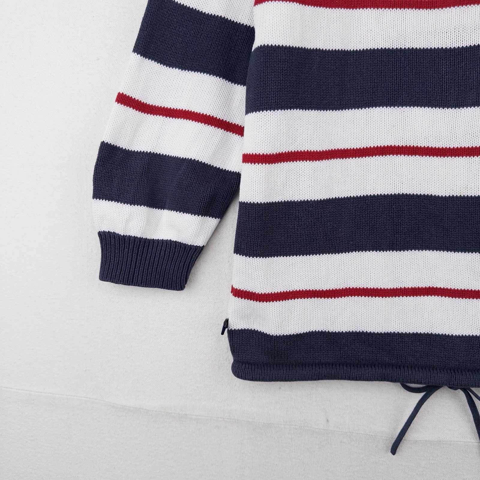 Polo Jeans Co Ralph Lauren Kids Large Naval Striped Knit Hooded Sweater