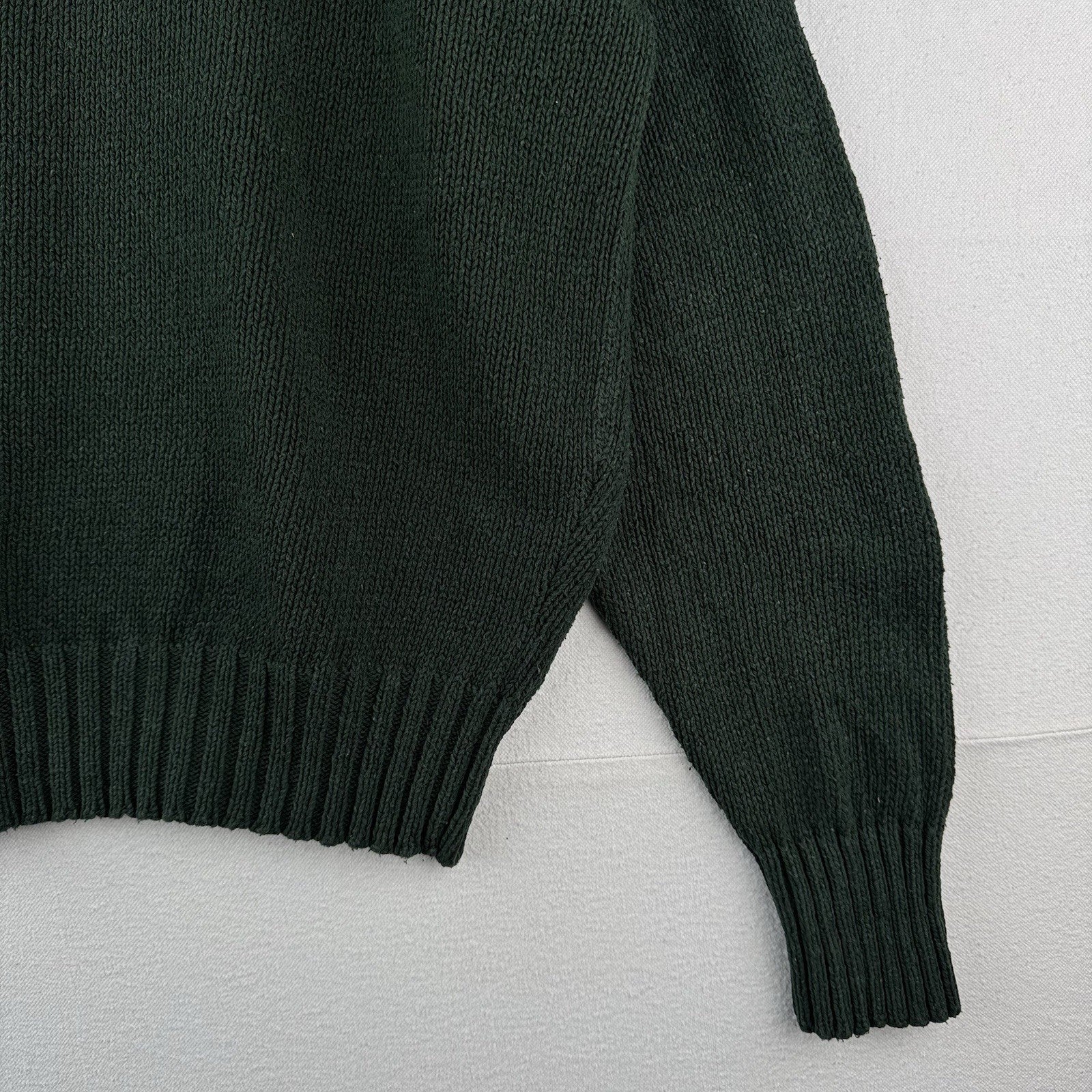 90’s Vtg Polo Ralph Lauren Sweater Mens XL Green Cotton Crewneck