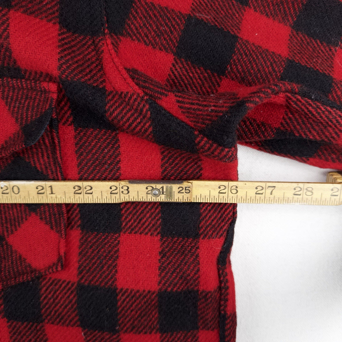 80’s Vtg LL Bean Maine Guide Shirt Wool Red Buffalo Plaid Men’s 2XL Made In USA