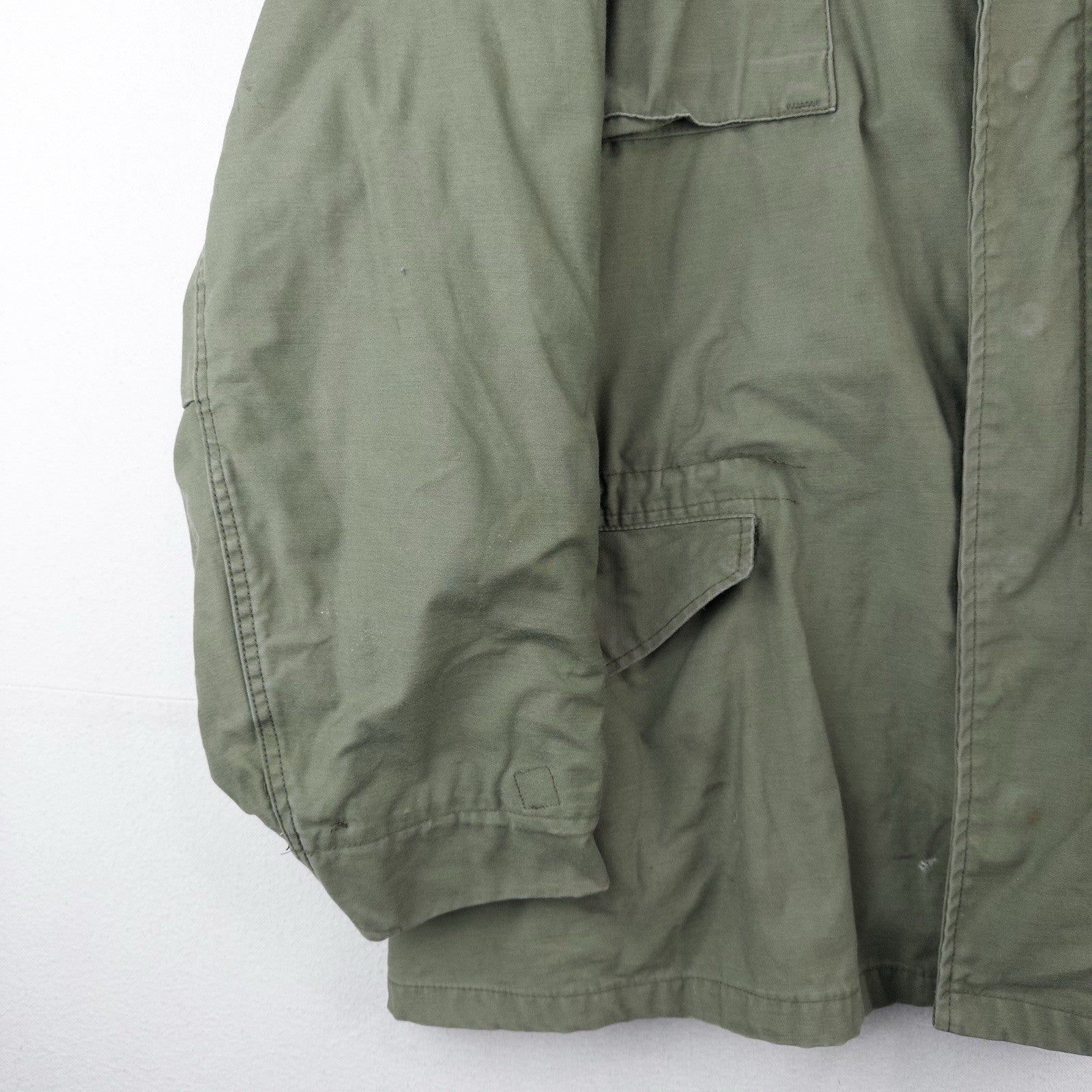 70’s Vtg Vietnam US Army Green M65 Field Jacket Mens XL Long w/Hood *No Lining