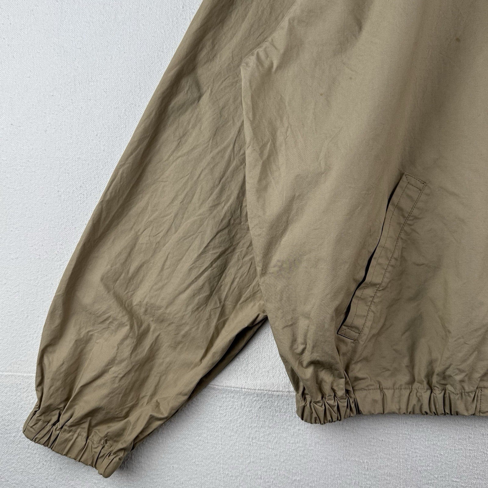 90’s Vintage Polo Ralph Lauren Men’s XL Unlined Harrington  Jacket Beige Tan