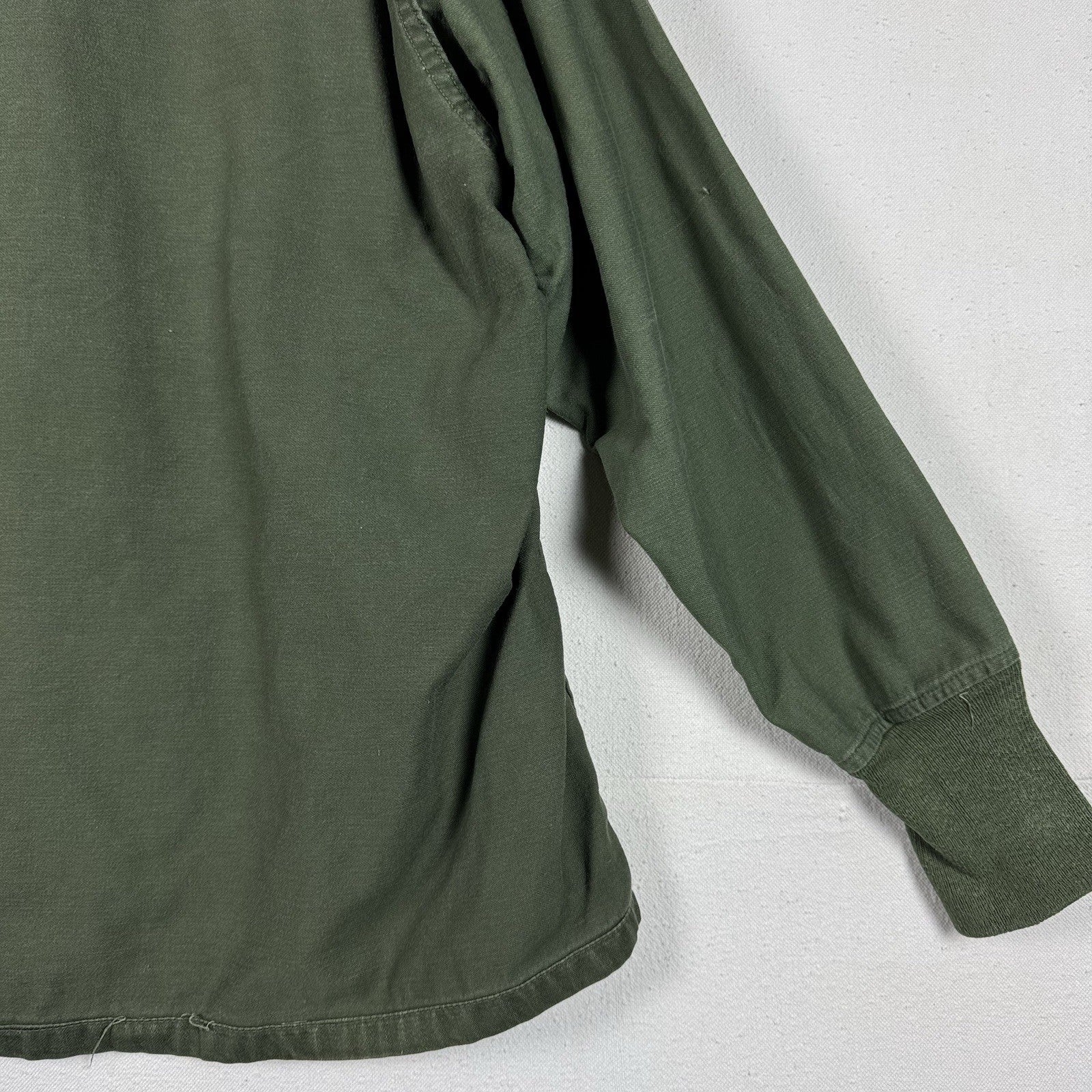 70s US Military Liner Shirt Chemical Protective Button Shirt Large 8415009008249