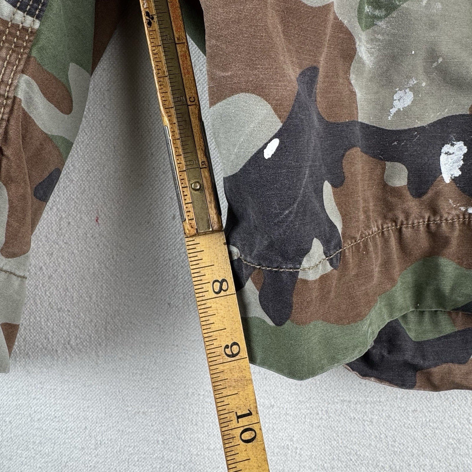 Polo Ralph Lauren Men's 38 Cargo Utility Camouflage Shorts Military *Distressed