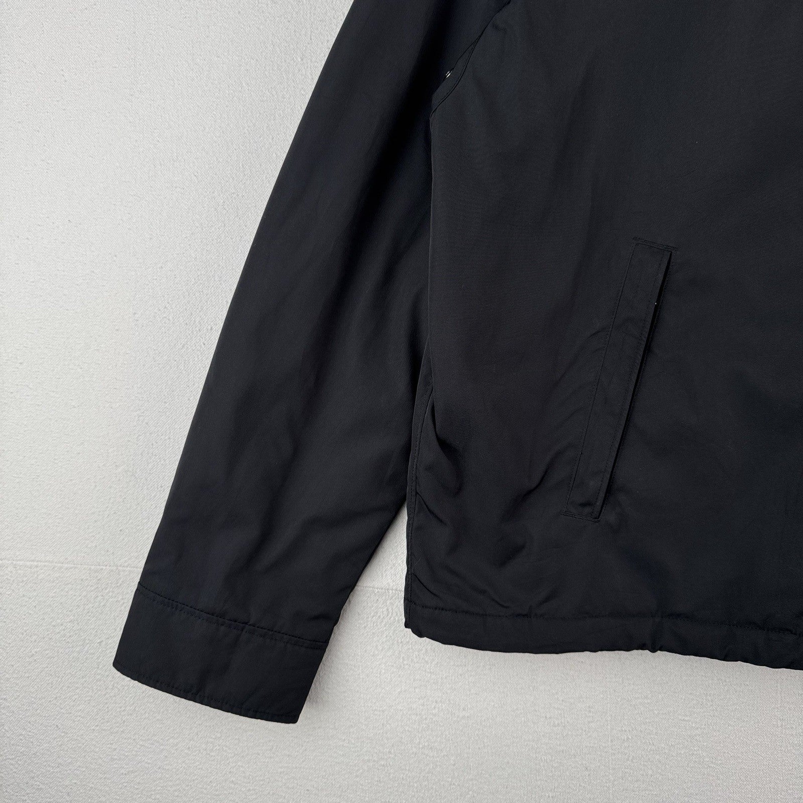 Polo Ralph Lauren Harrington Jacket Mens XL Black Insulated Stowaway Hood