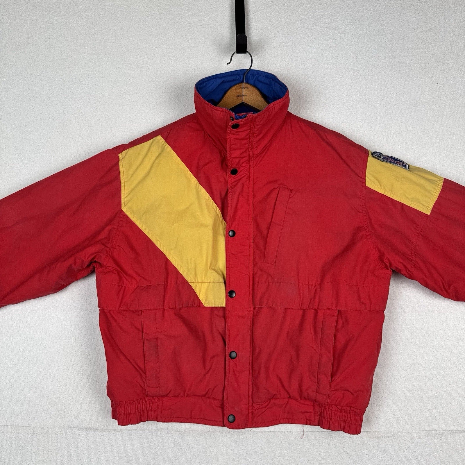Vtg 80’s William Barry Struggle Gear Mountain Ski Jacket Men's Large Colorblock