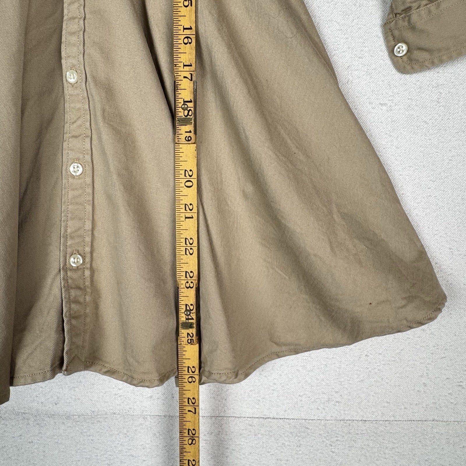 Polo Ralph Lauren Girls 6 Belted Cotton Chino Shirtdress With Pockets