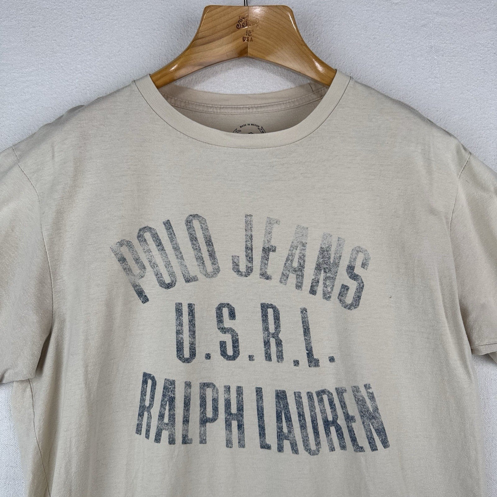 Polo Jeans U.S.R.L. by Ralph Lauren Military Tee Men’s M Graphic *Distressed