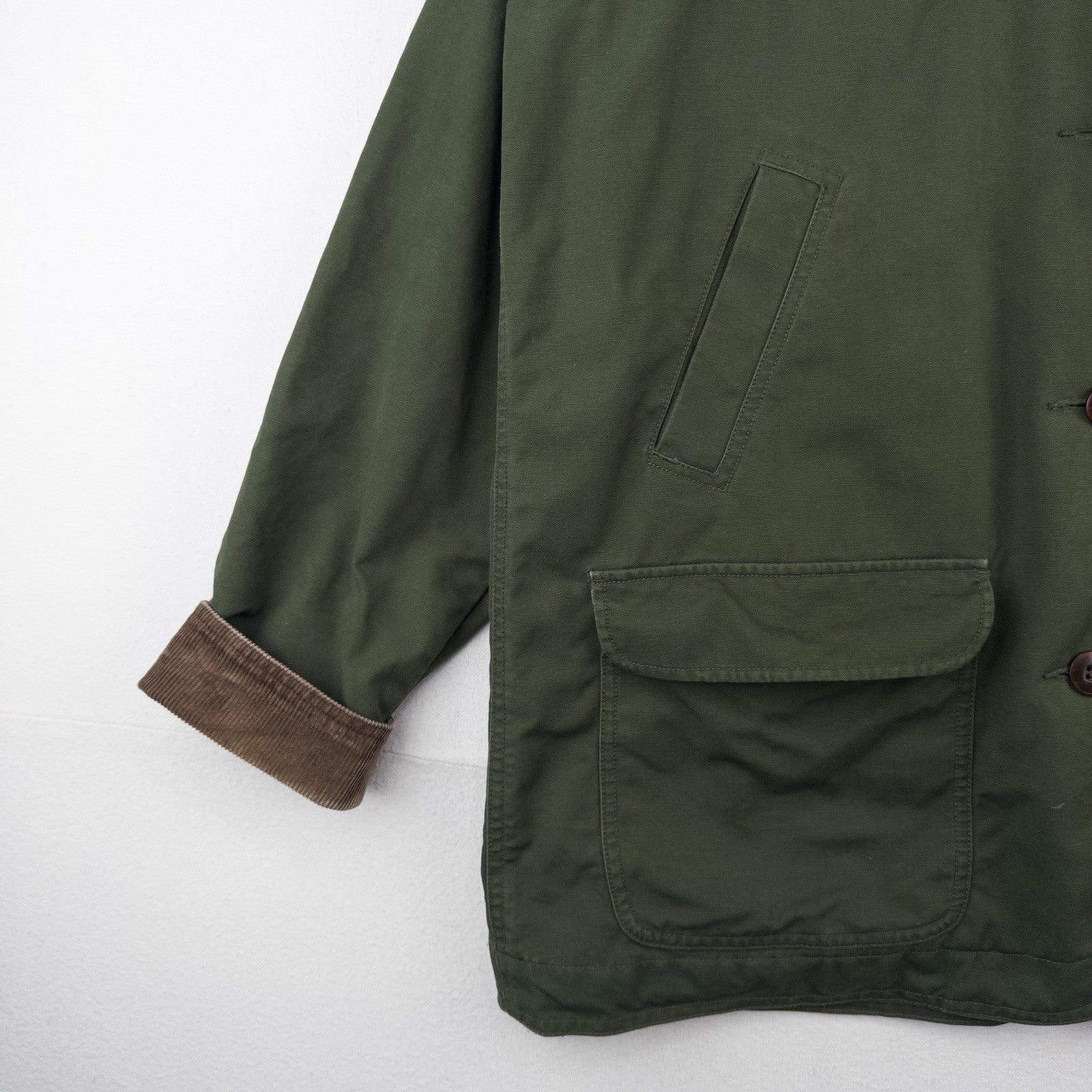 90’s Vtg LL Bean Women’s XL (48) Chore Barn Coat Jacket Lined Rare Green