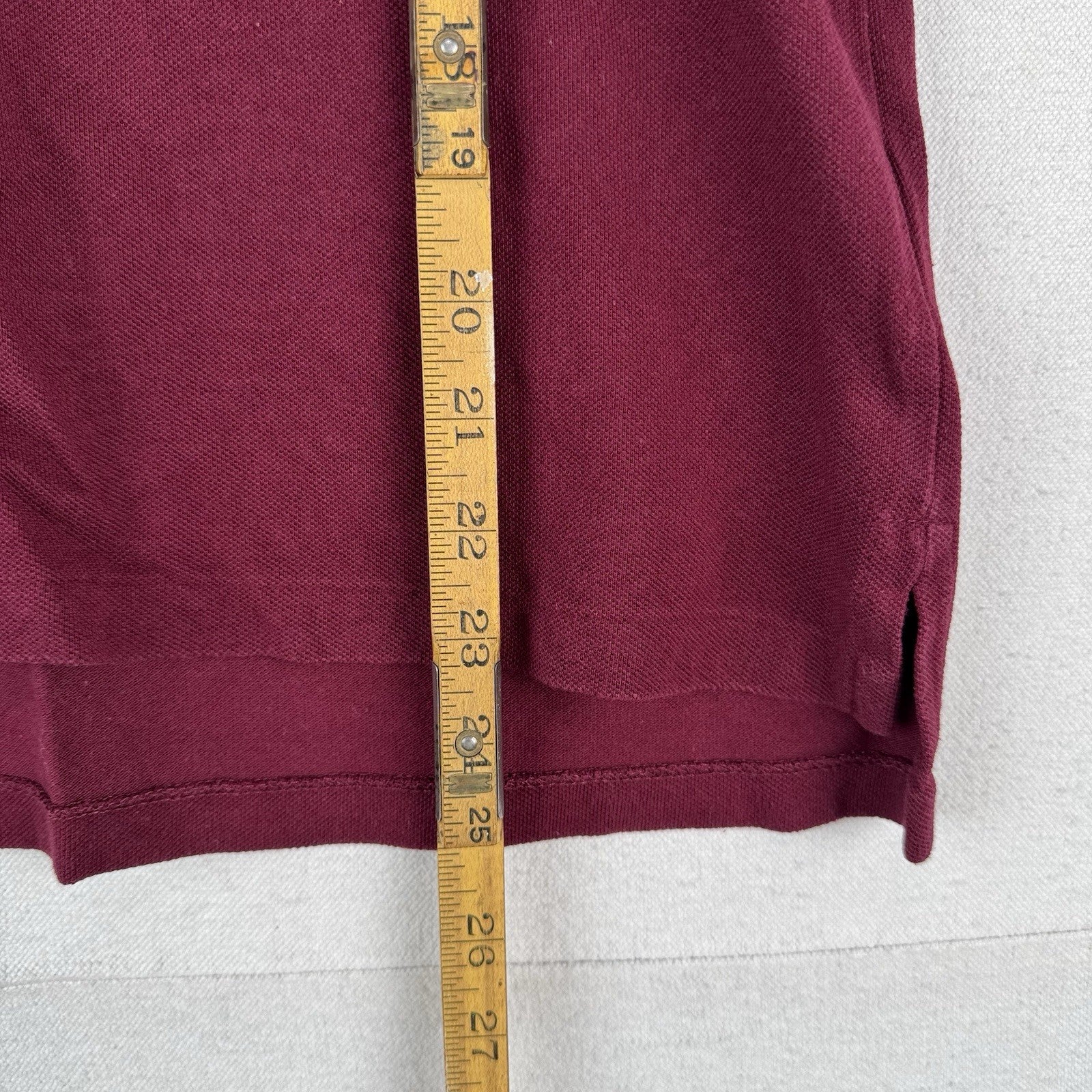 Polo Ralph Lauren Boy’s L 14-16 Classic Fit Big Pony Shirt Maroon #3 *Read