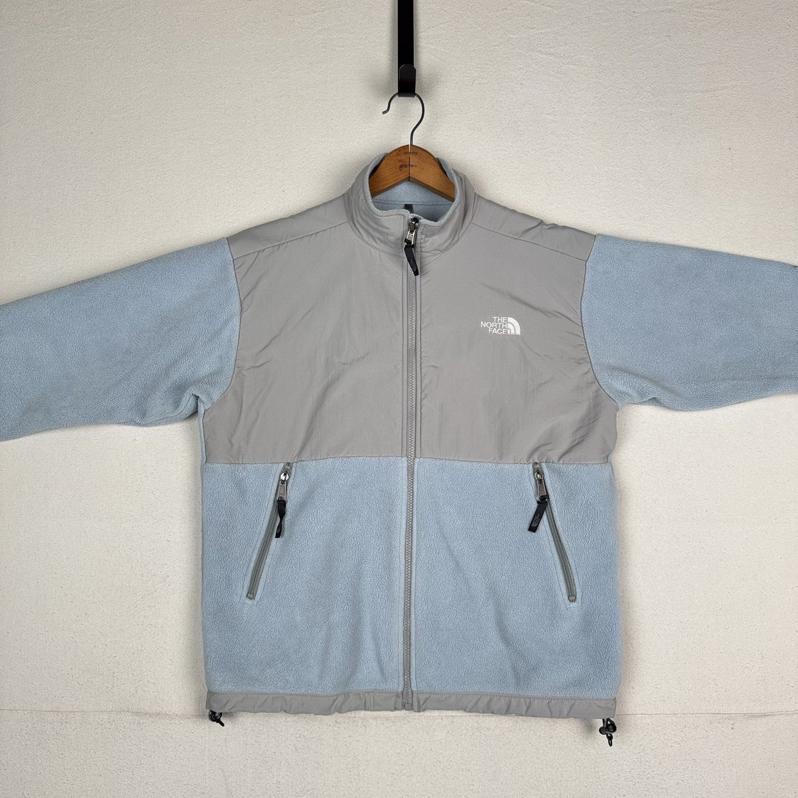 The North Face Youth X-Large XL Blue Gray Fleece Full Zip Jacket