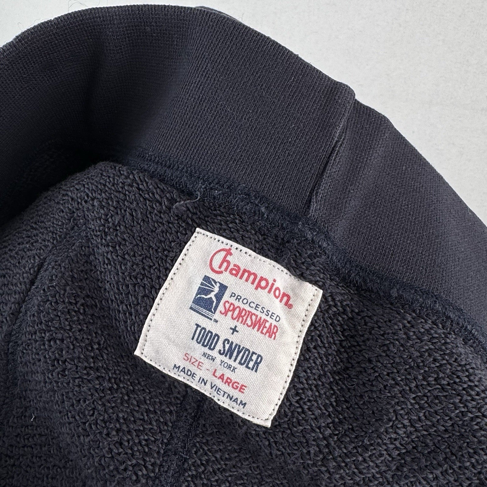 Todd Snyder X Champion Men’s Large Blue French Terry Sweatpants Joggers