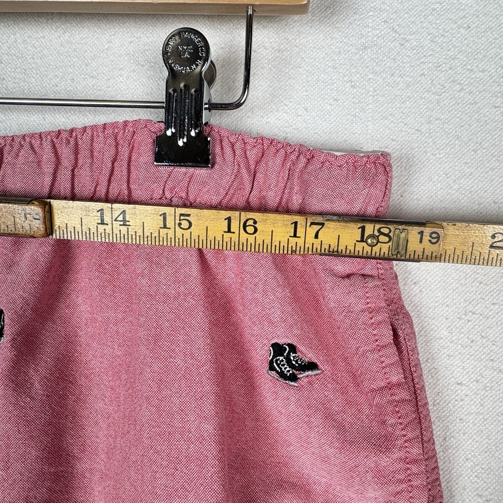 J.Crew Mens XL Ice Hockey Cotton Lounge Pajama Pants Pink Red Black
