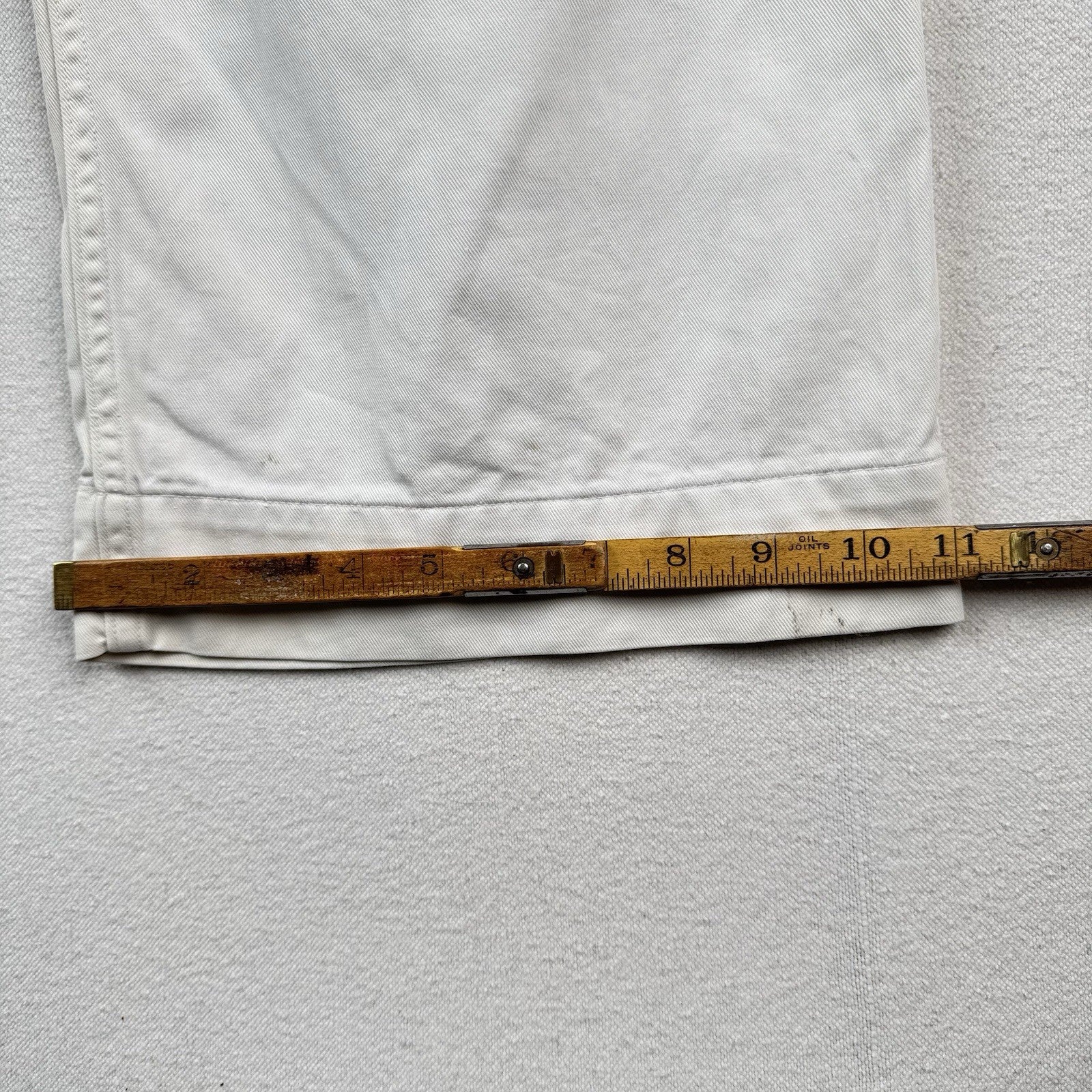 40's Vtg WWII US Navy USMC White Trousers Pants 28x28 Wide-leg 11" *Distressed