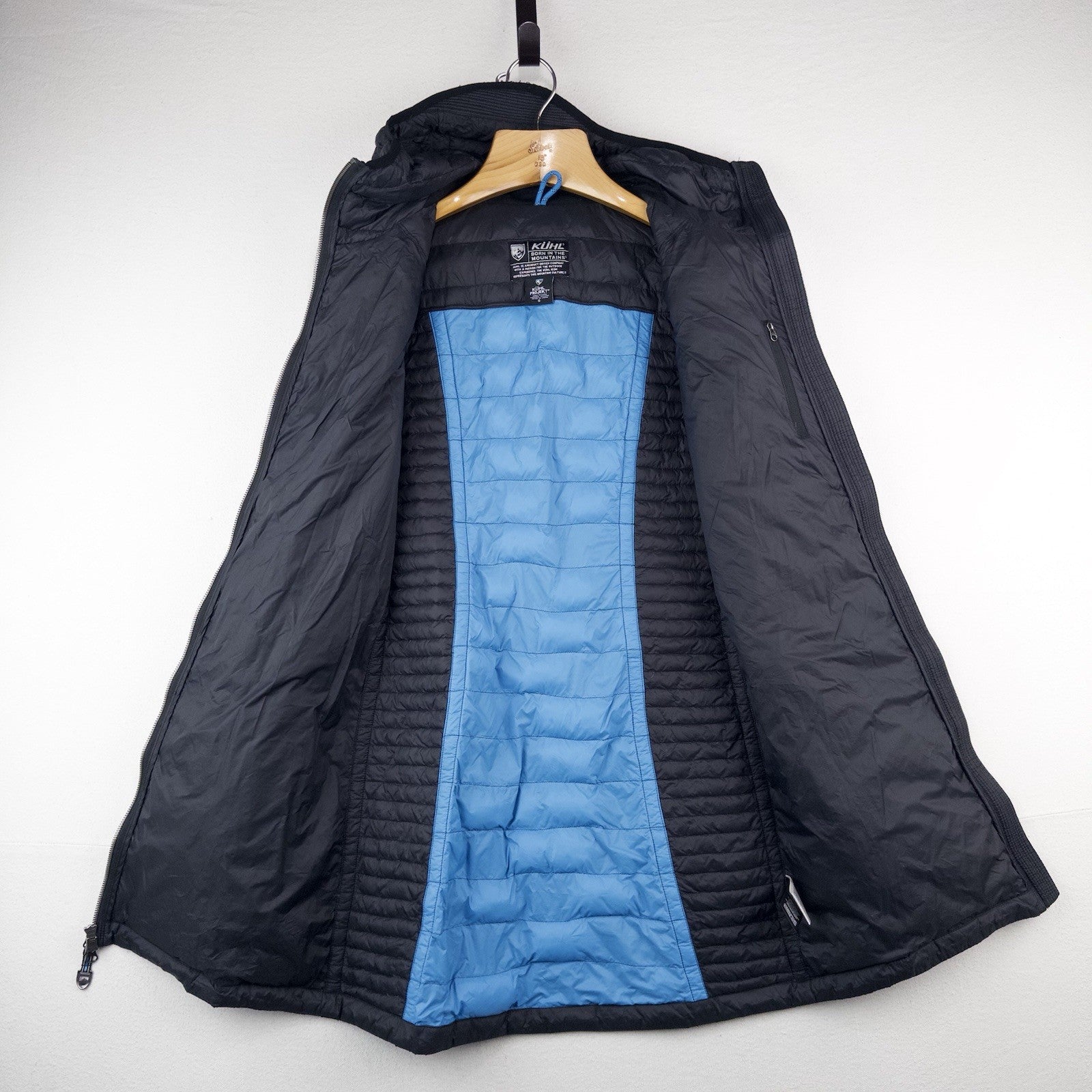 Kuhl Spyfire Parka Jacket Black Long Hooded Down Puffer Coat Women’s  Small