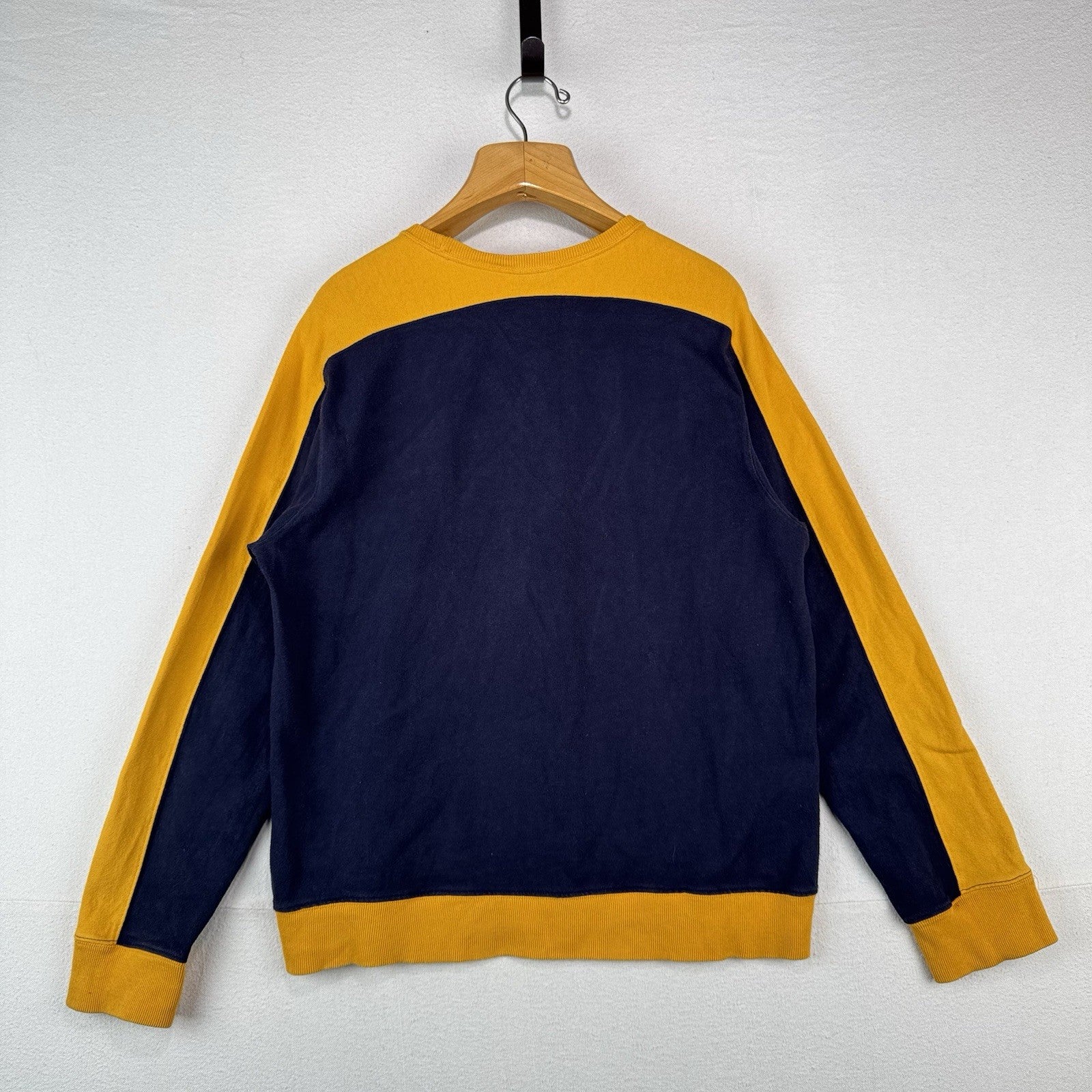 90’s Vtg Ralph Lauren Polo Jeans Co Men’s L Sweatshirt Blue Yellow Made In USA