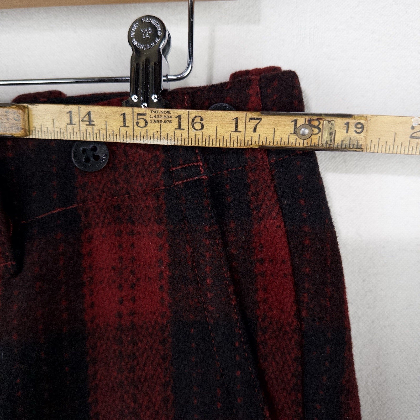 Polo Ralph Lauren Wool Buffalo Plaid Thick Hunting Pants Men’s 34x30 Red Black