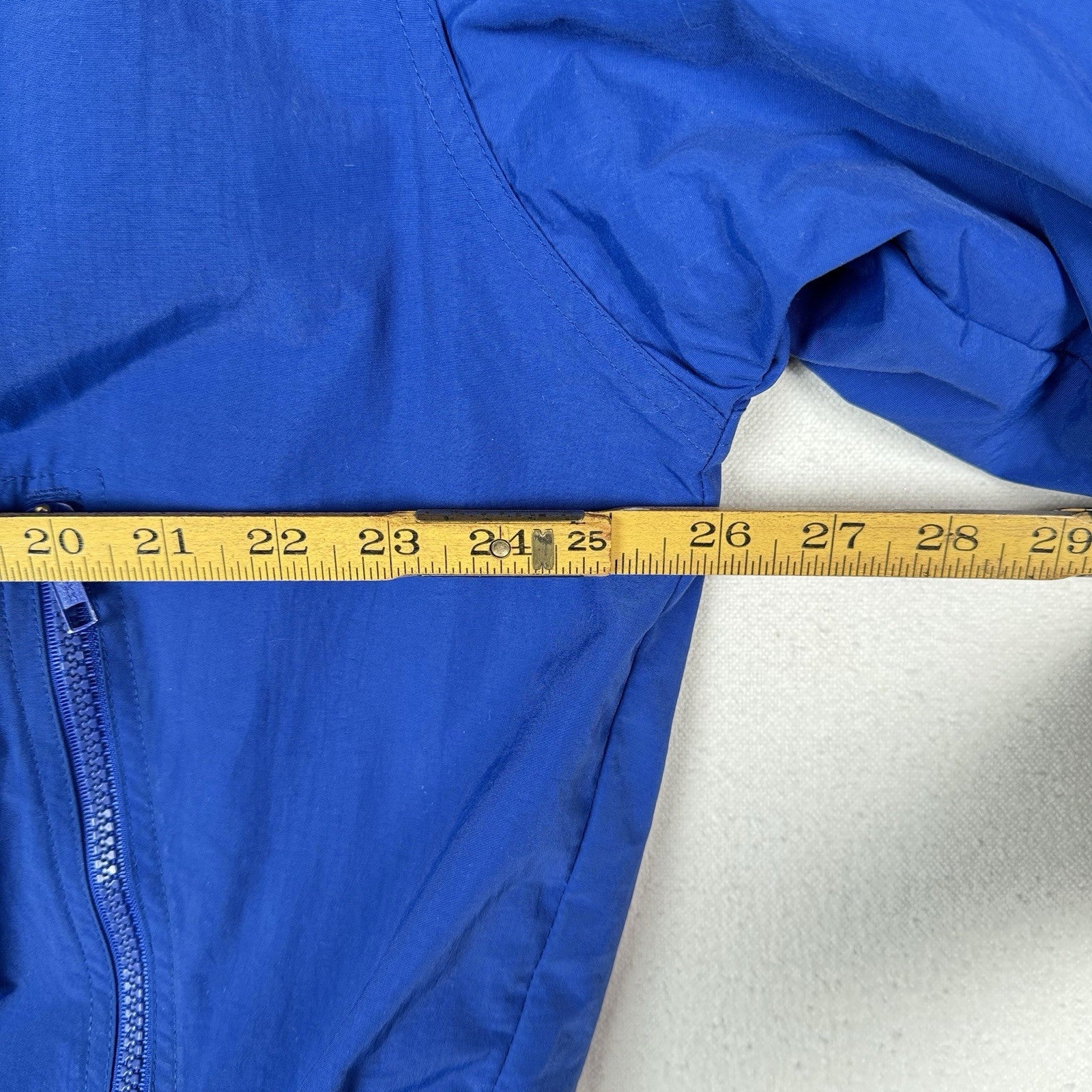 Vintage Eddie Bauer Men’s Polartec Blue Nylon Insulated Windbreaker Jacket *Read
