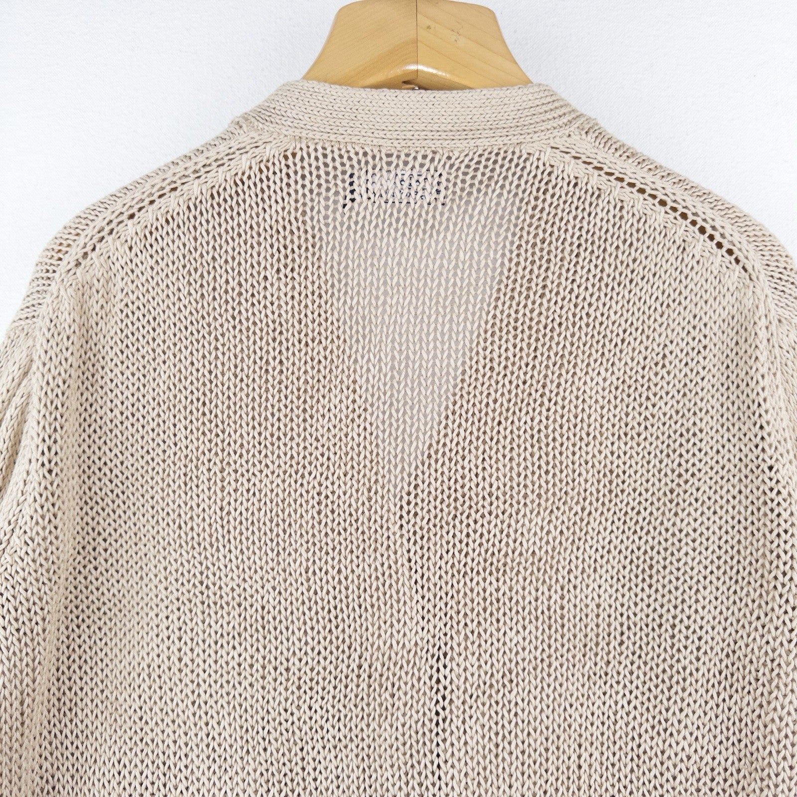 Polo Ralph Lauren Women’s S Tan Beige Linen Knit Button Front Cardigan Sweater