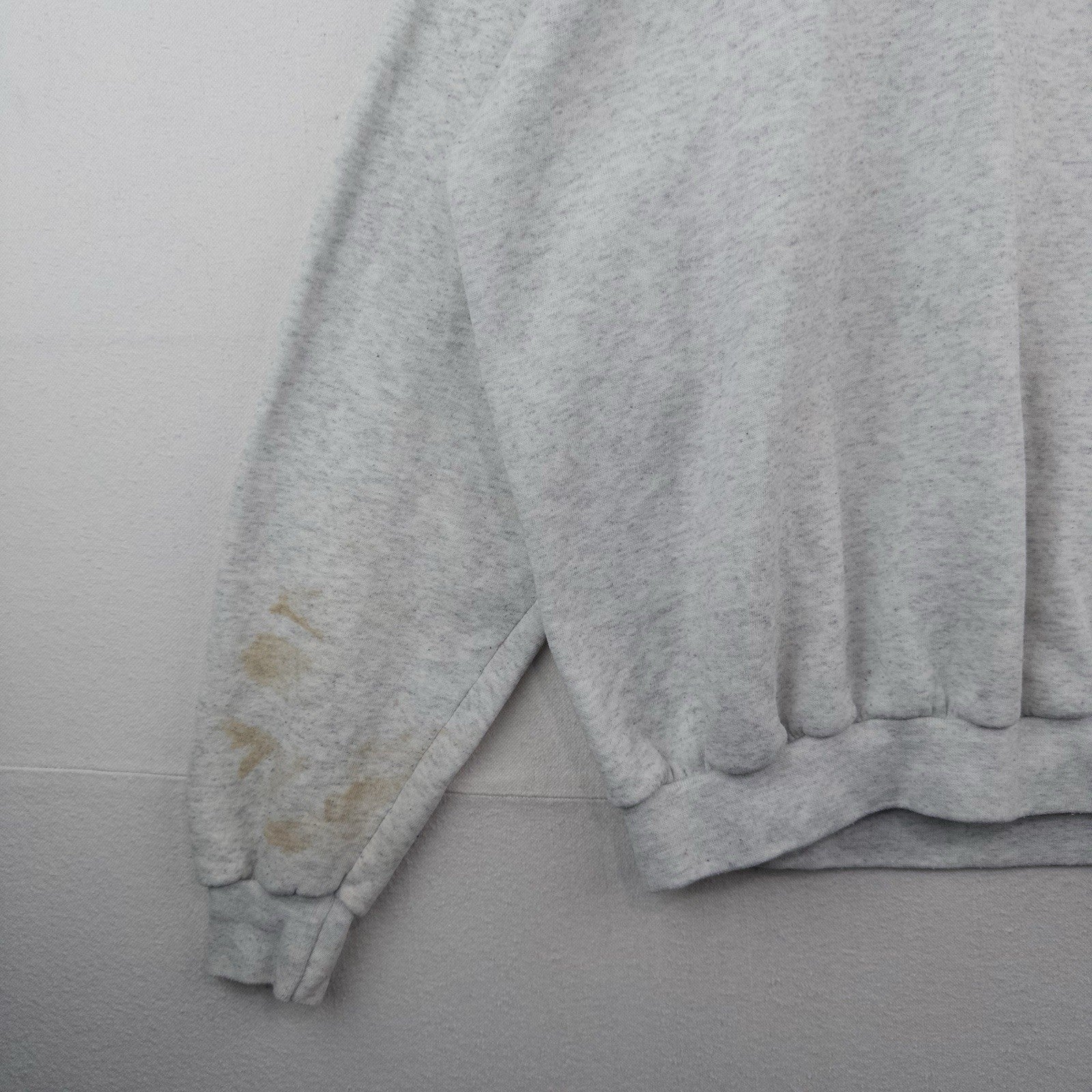 80’s Vtg USMC Military Santee Gray Print Sweatshirt Men’s XL Boxy Made in USA