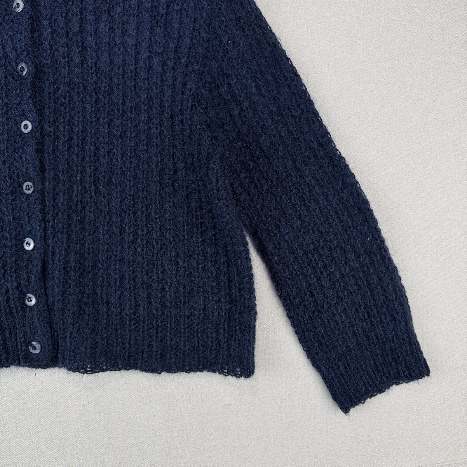 60’s Vintage Evan-Picone Women’s Small Mohair Cardigan Sweater Fuzzy 20x21