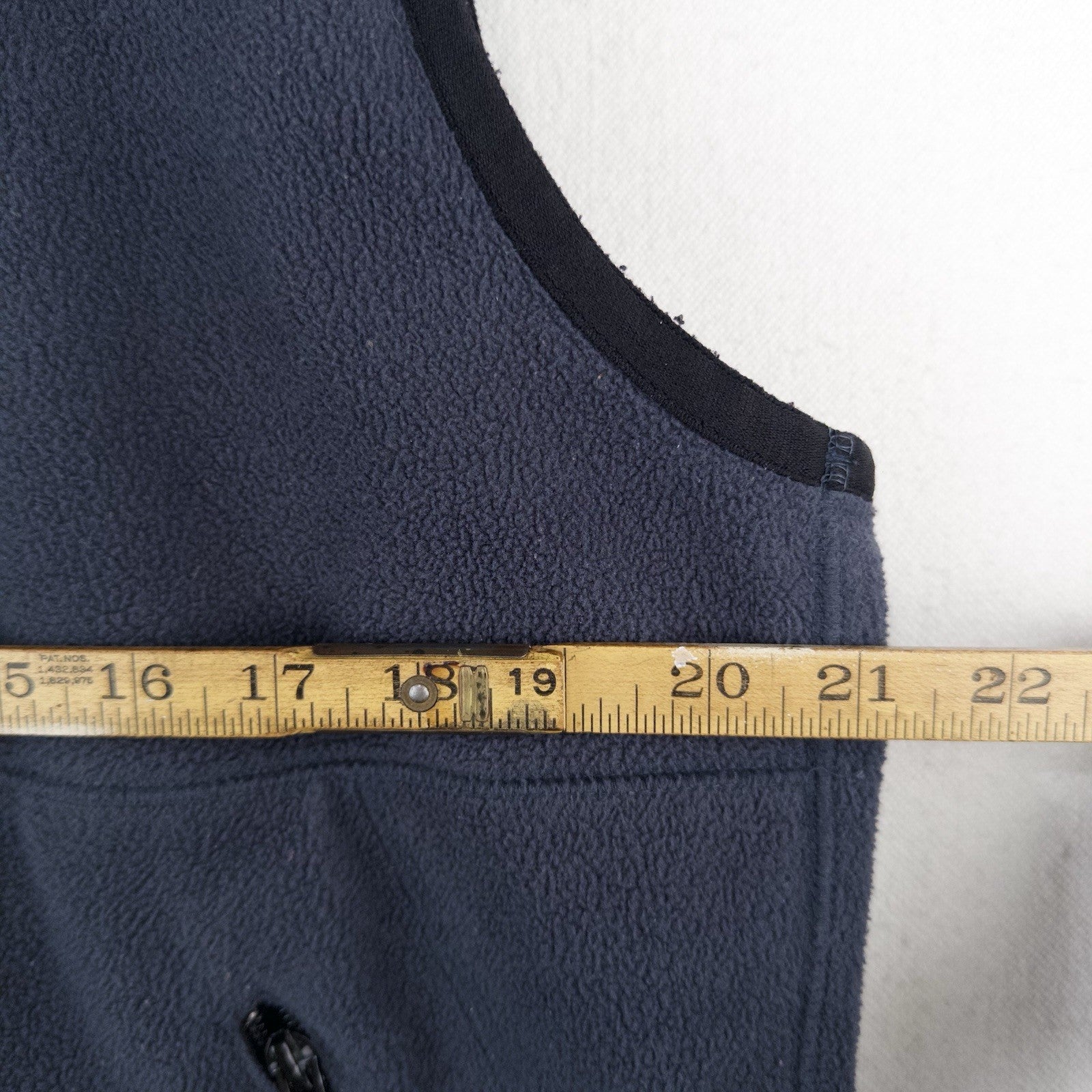 90’s Vtg Gap Fleece Hooded Vest Mens M Blue Full Zip