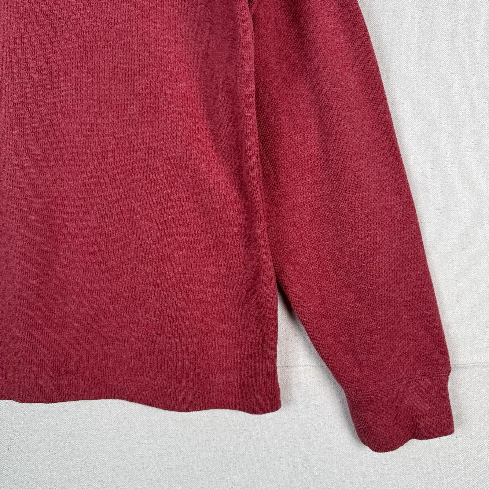 Polo Ralph Lauren Sweater 1/4 Zip Mens Medium Red Pullover Soft Touch
