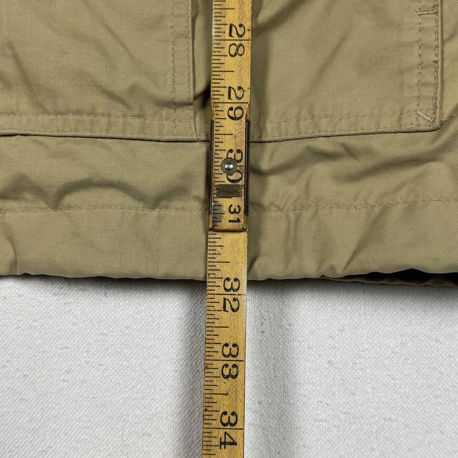 Hunting Camping Safari Men’s XL Convertible Guide Jacket Vest Khaki Waterproof