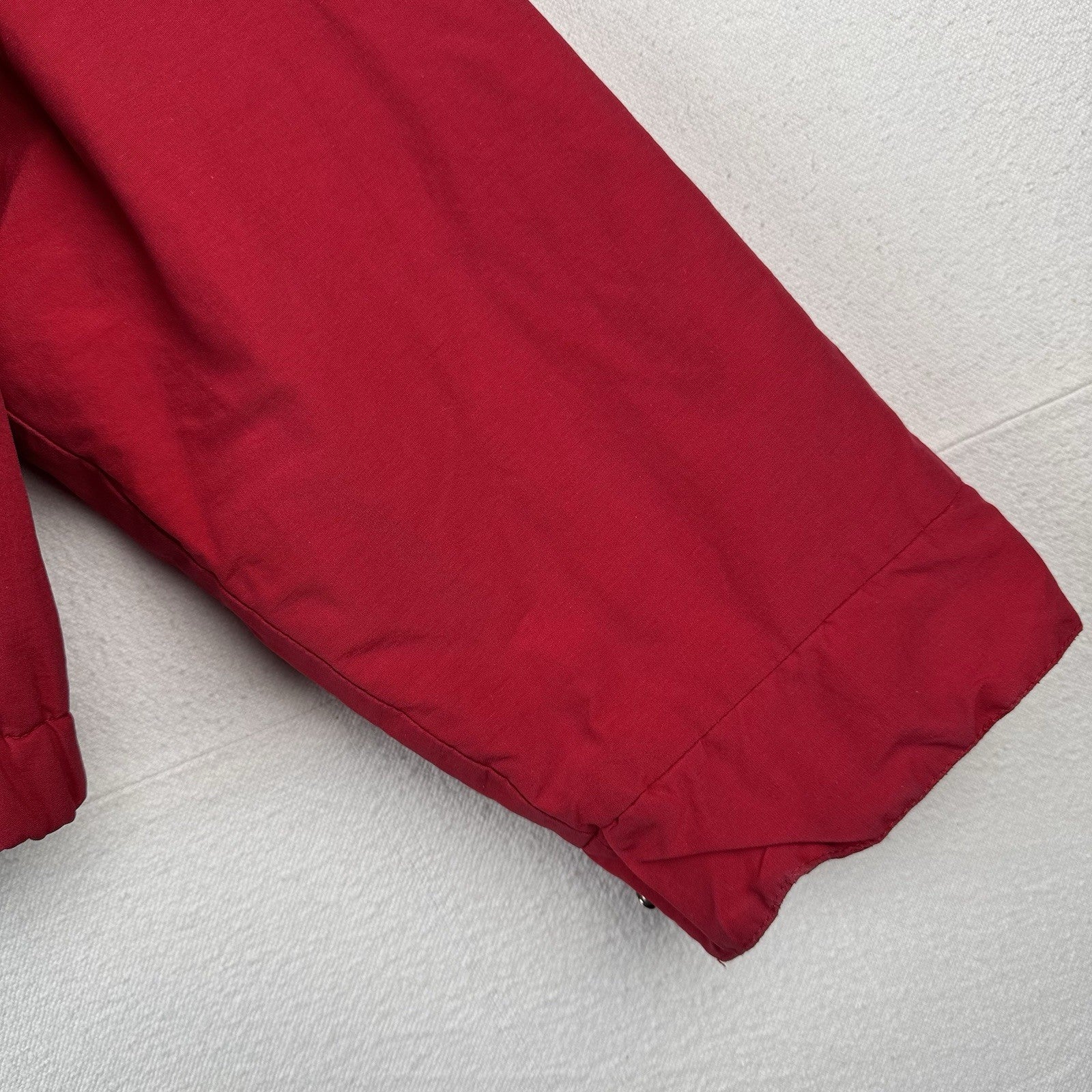 90’s Vtg Polo Ralph Lauren Jacket Men’s L Red A-2 Bomber Fleece Stowaway Hood