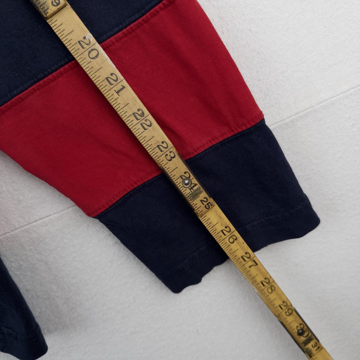 90’s Vtg Polo Ralph Lauren Henley Colorblock Striped Long Sleeve Shirt Men’s L