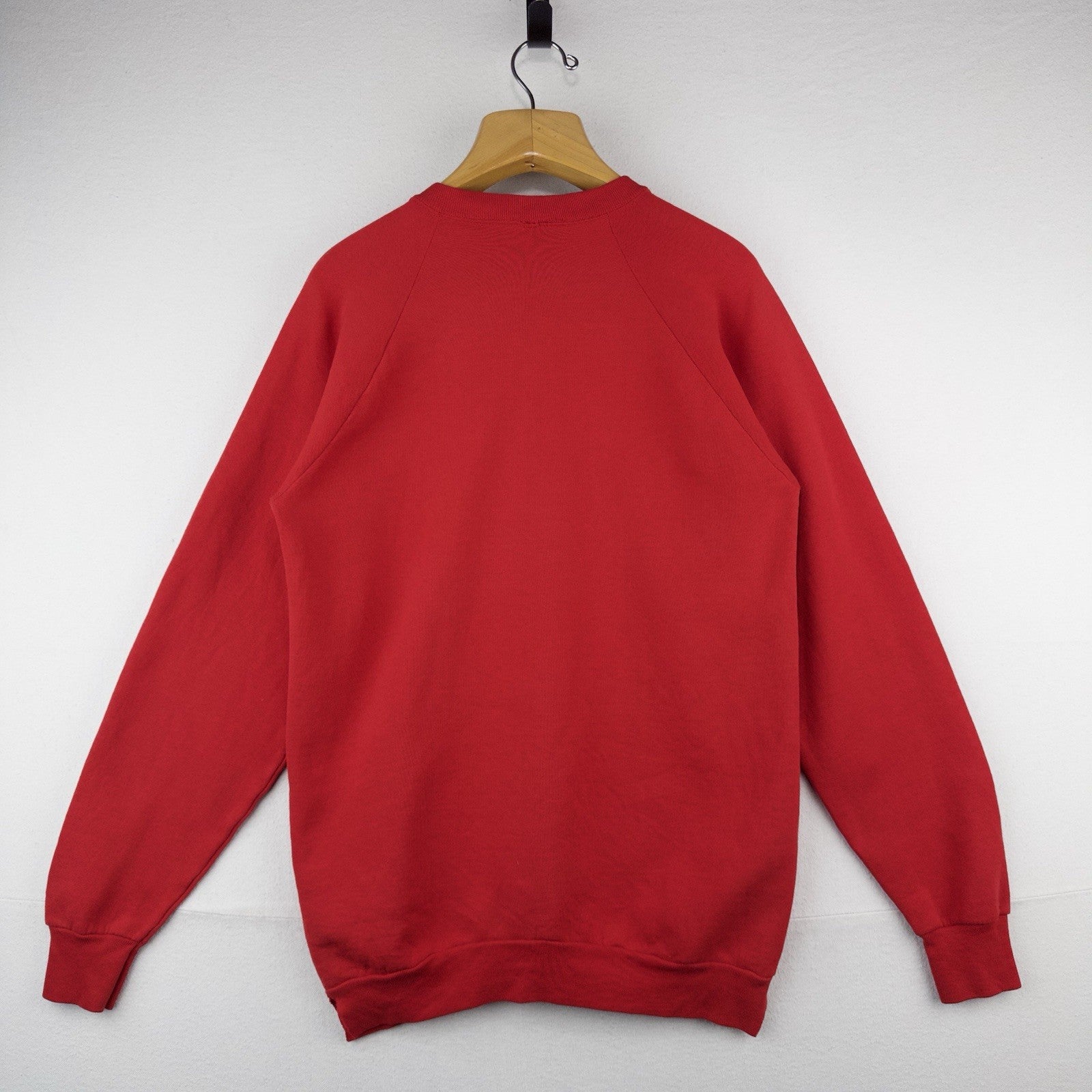 90’s Vtg Alpha Xi Epsilon Sweatshirt Red Crewneck Men’s M *Cut Collar/Side Hems