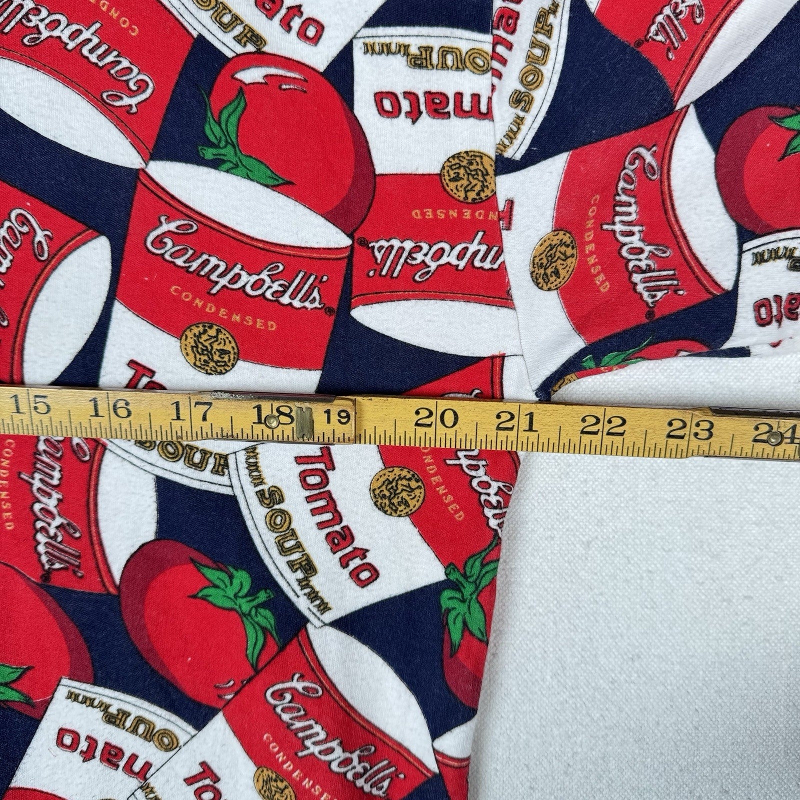 Vtg Campbell’s Tomato Soup Pop Art 60s Andy Warhol Soup Can Turtleneck XL USA