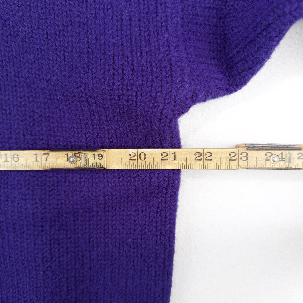 80’s Vtg Polo Ralph Lauren Wool Boat Neck Purple Embroidered Crest Sweater XL