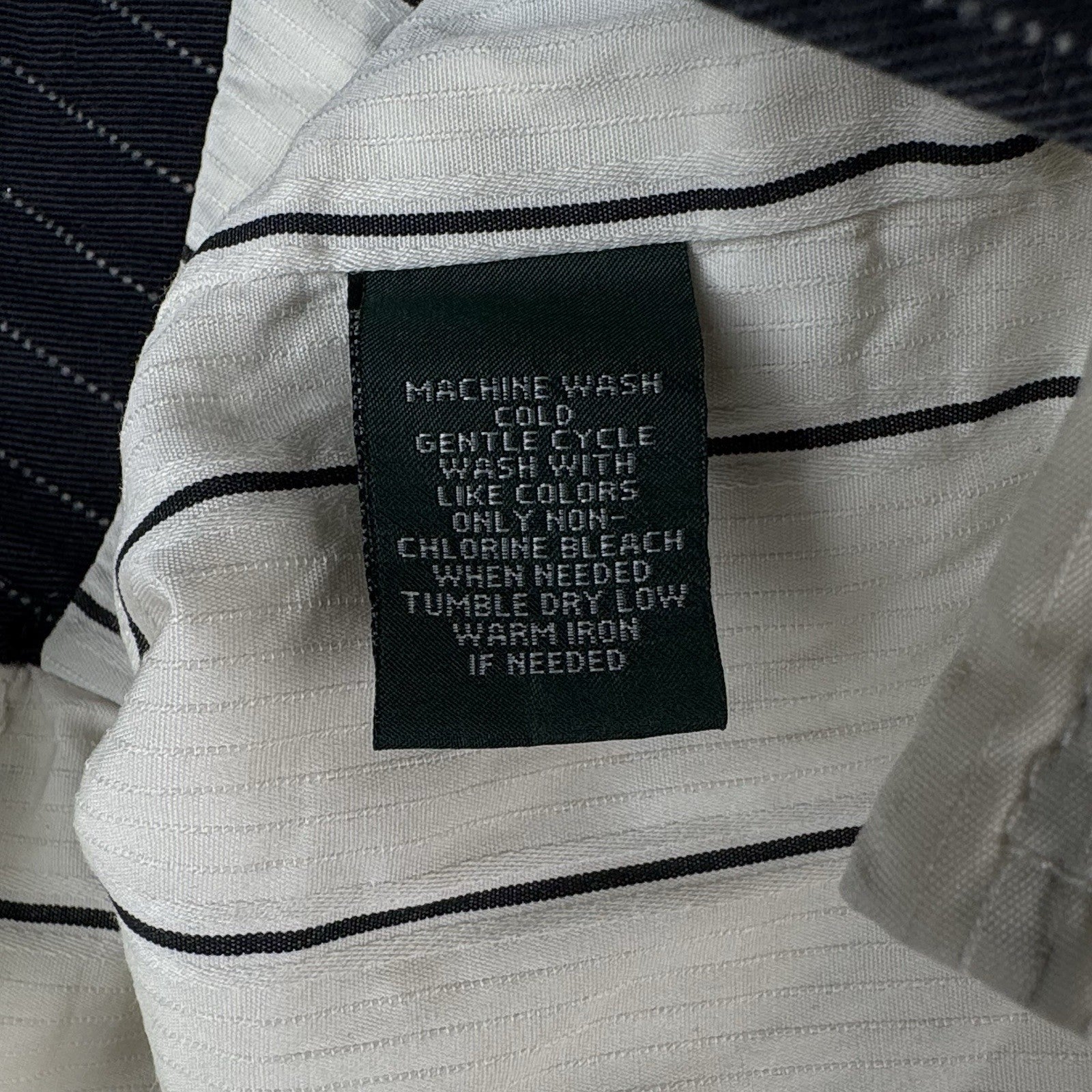 Ralph Lauren Pinstripe Vest Women's Gray & White Waistcoat Classic Medium M