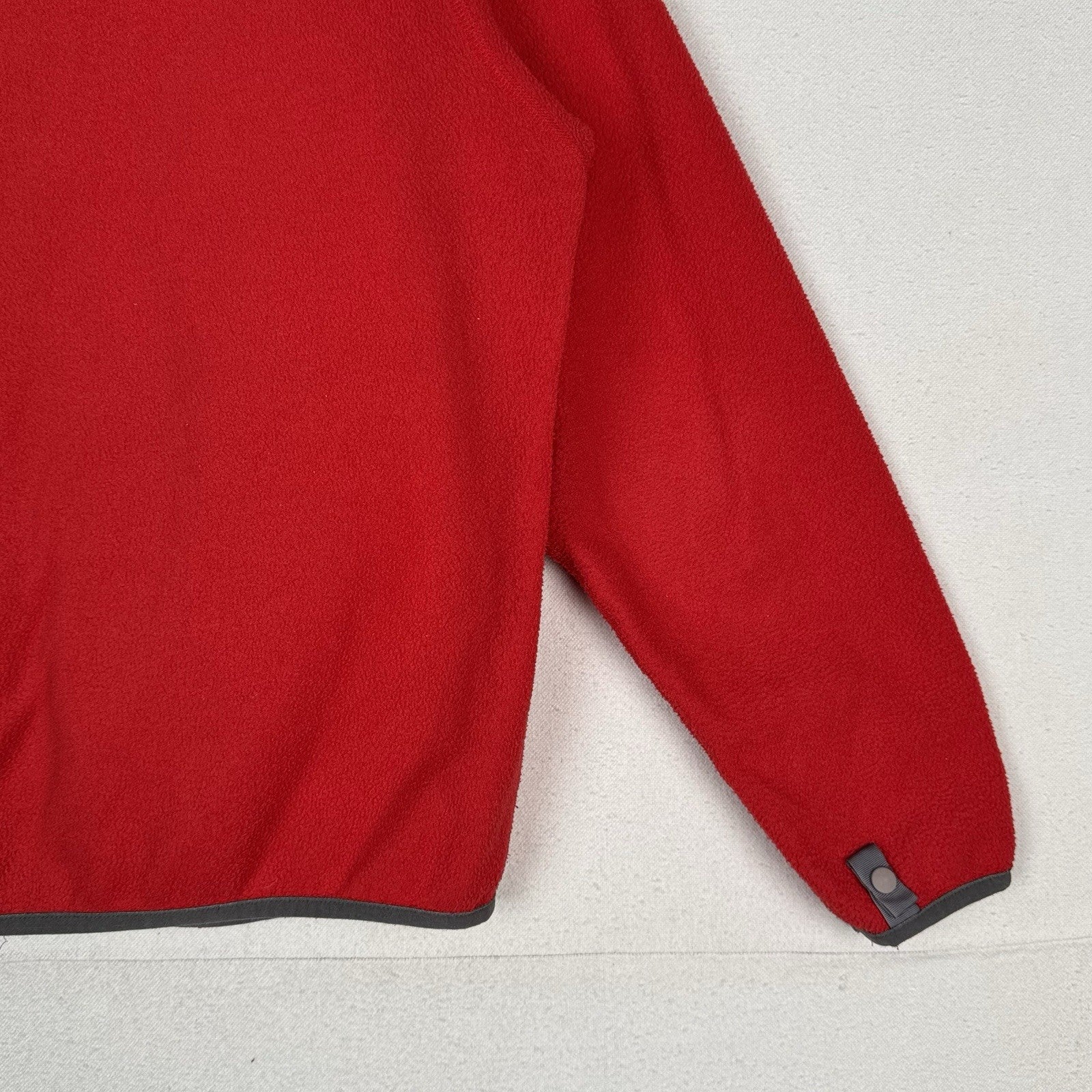 Vintage 90’s The North Face Mens Red Gray Polartec Fleece Jacket Zip Up Large 44