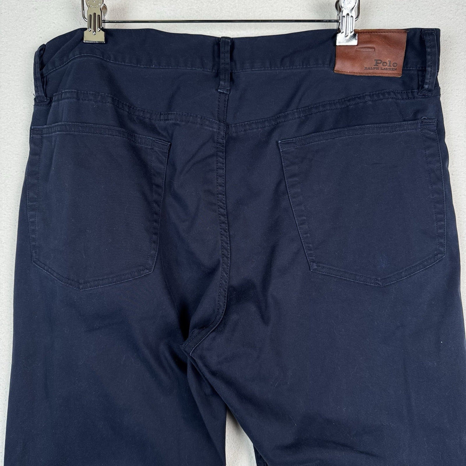 Polo Ralph Lauren 5 Pocket Chino Pant Men 36x30 Navy Blue (36X 29)