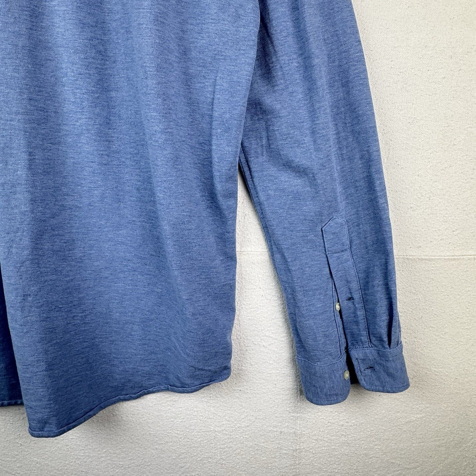 Polo Ralph Lauren Shirt Men’s 2XL Blue Featherweight Mesh Long Sleeve Button Up