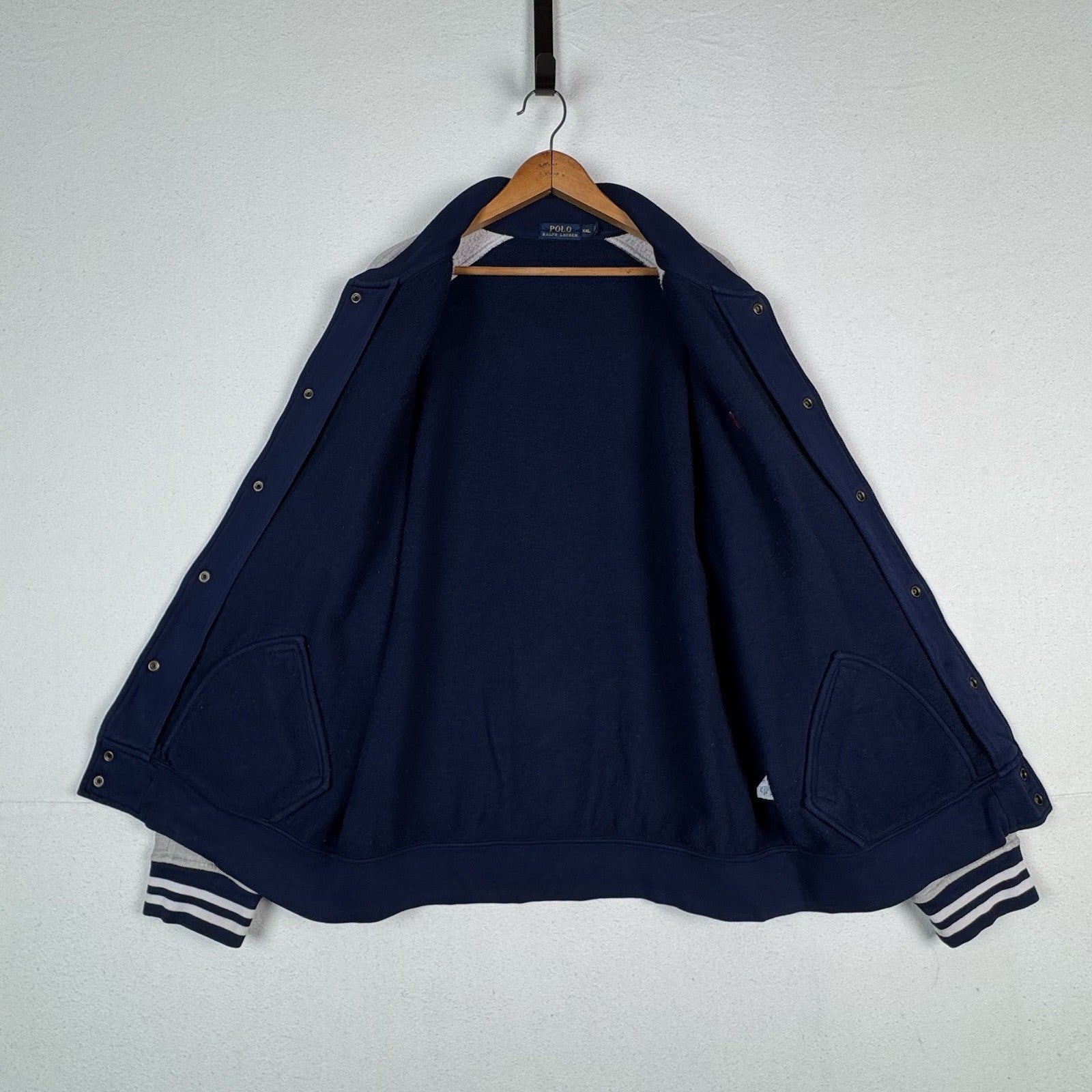 Polo Ralph Lauren Madison Ave Fleece Baseball Jacket Limited Edition XXL *Read