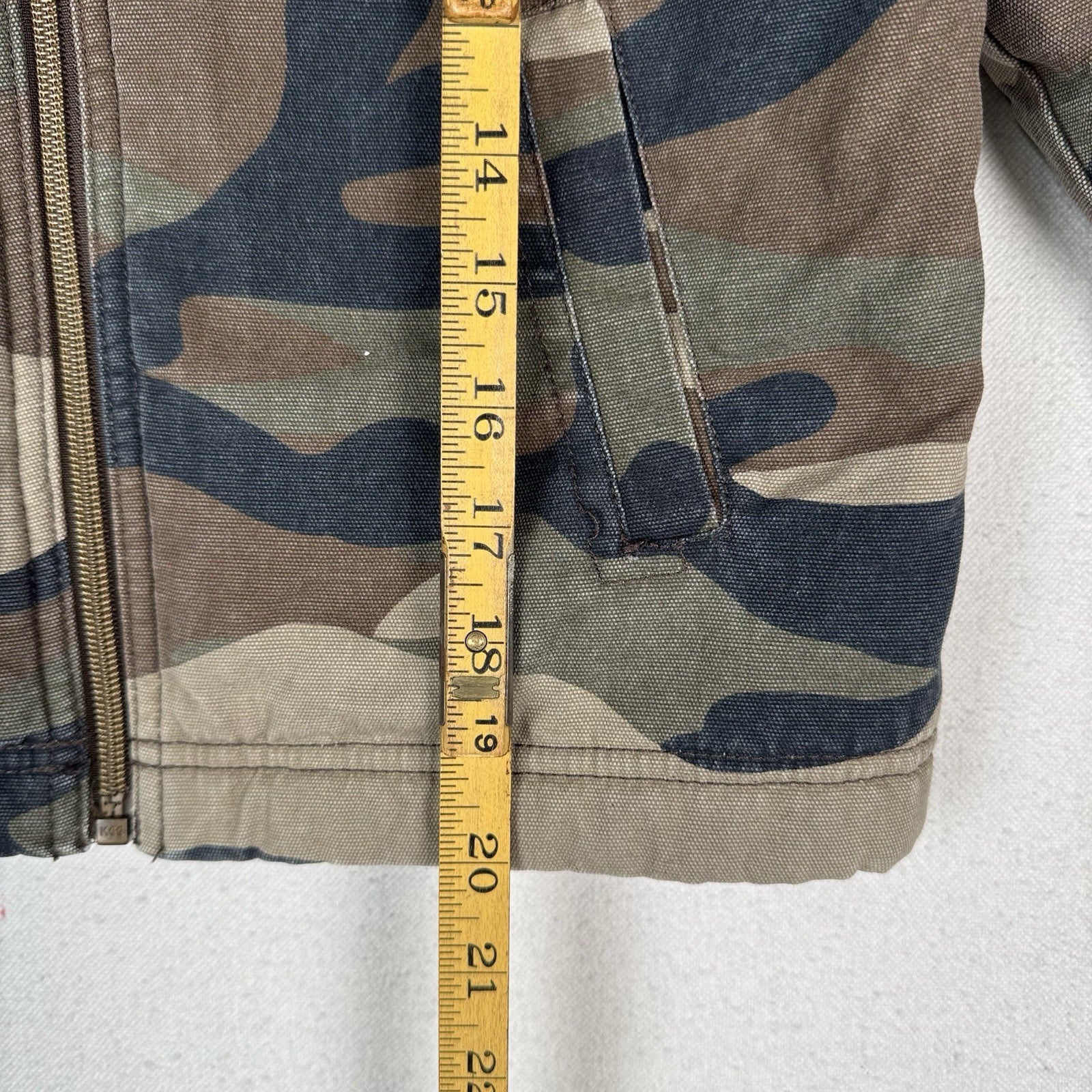 Walls Tough Wear Boys 6/7 Camouflage Sherpa Lined Grow Hunting Camp Jacket