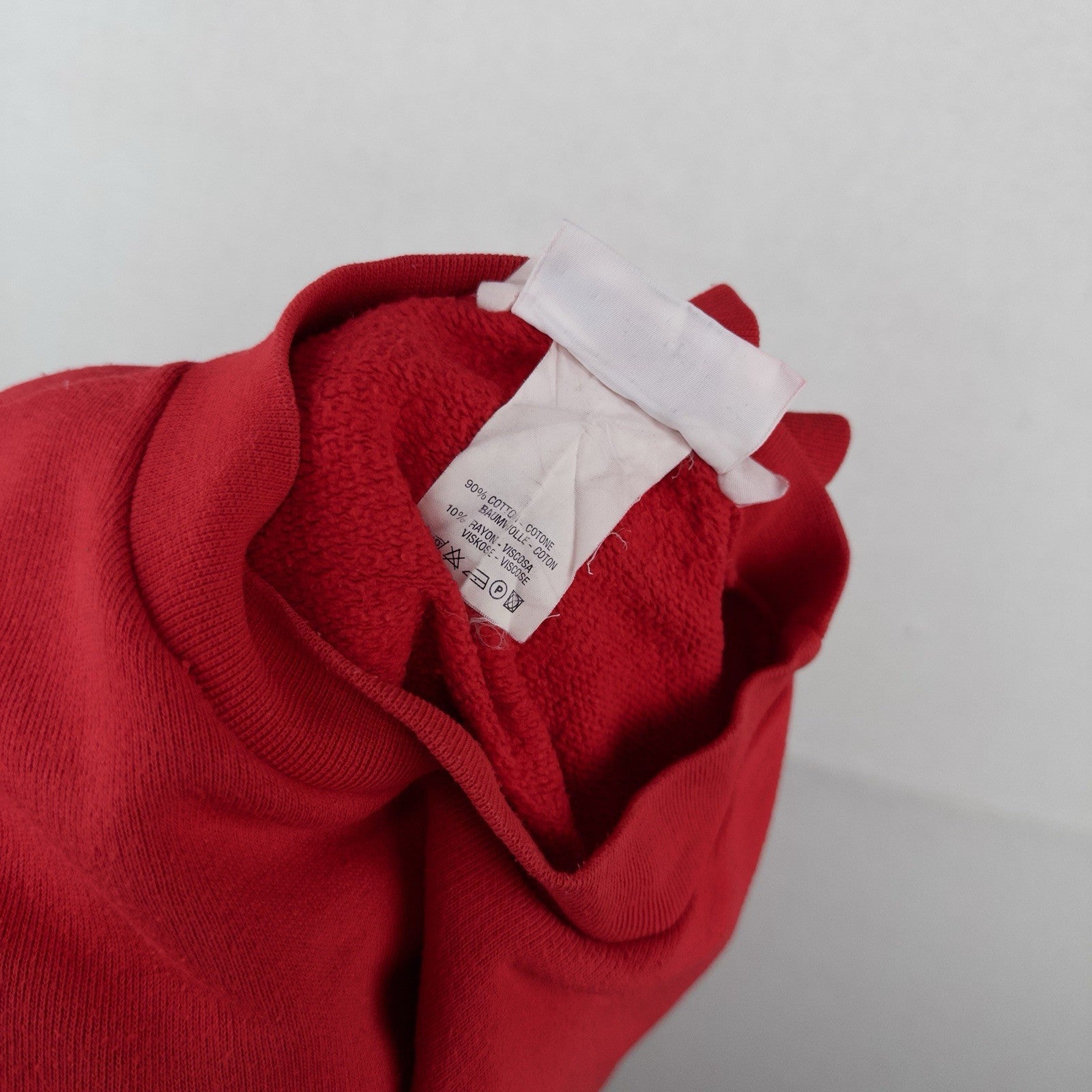 90’s Vtg Lotto Big Logo Red Crewneck Sweatshirt Men’s XL  (44) Made In Italy