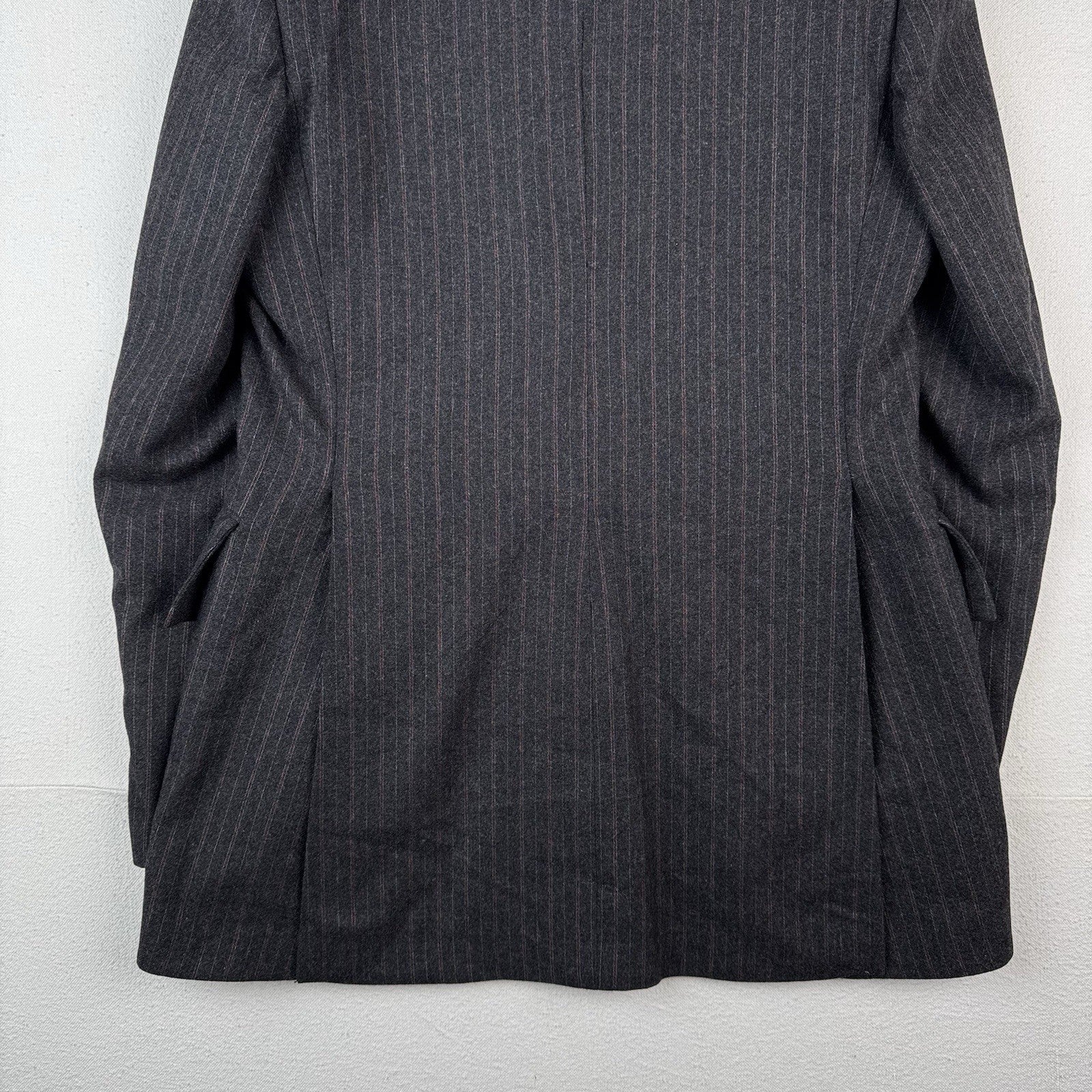 70’s Pierre Cardin Blazer Barney’s NY 36R Chest: 18” Gray Pinstripe Made In USA
