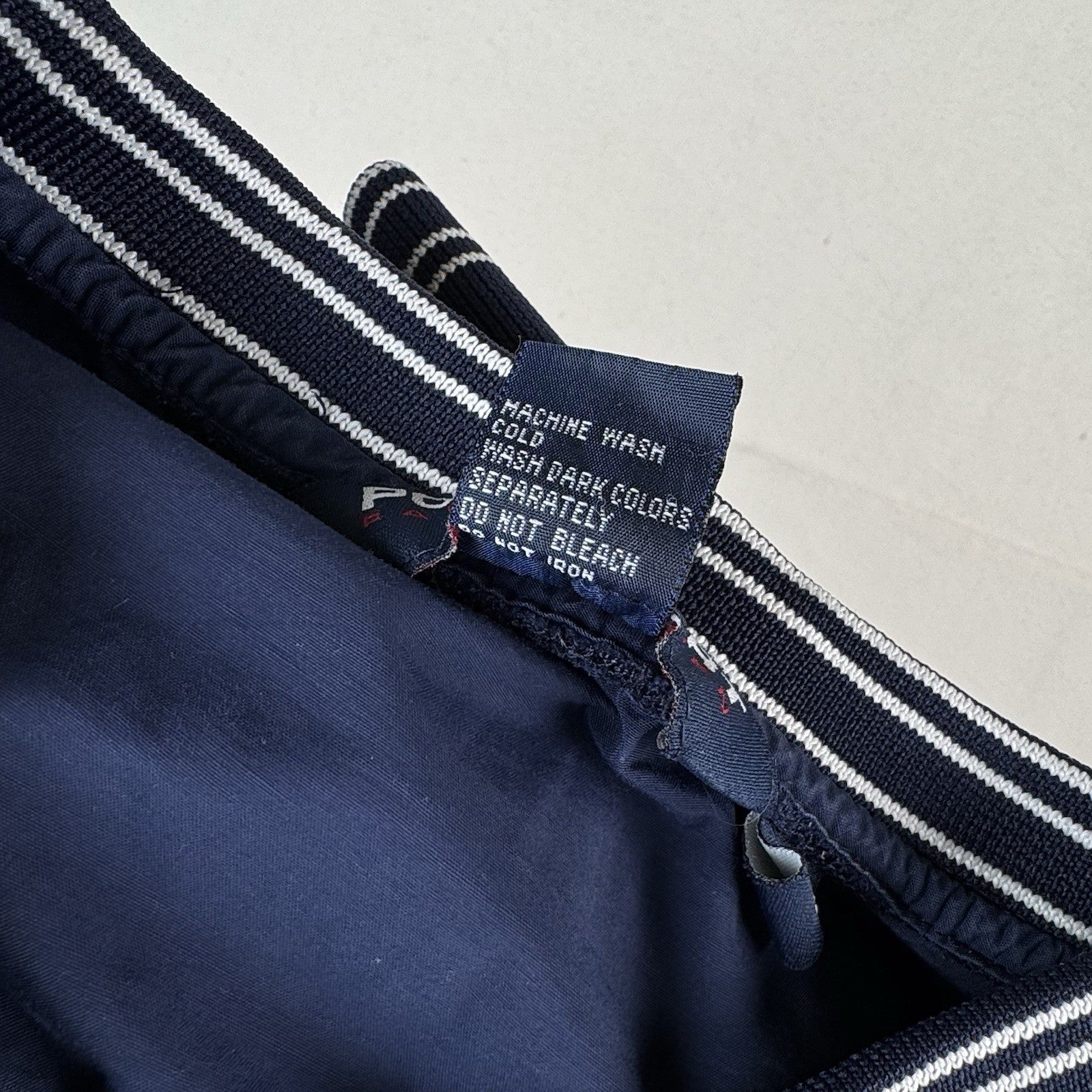 Vtg 90’s Polo Sport Ralph Lauren Blue Flag Spellout Windbreaker Pullover Large